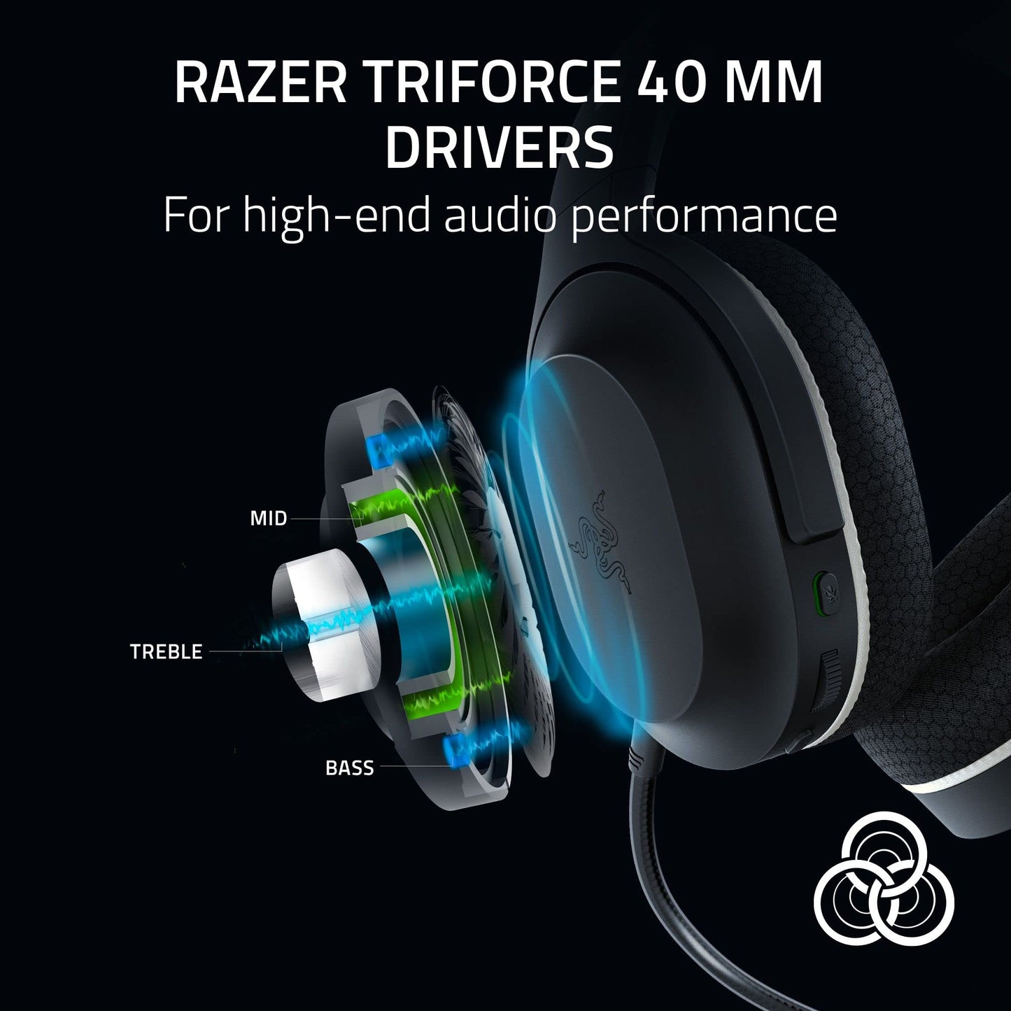 Razer Barracuda X Wireless Gaming & Mobile Headset (PC, PlayStation, Switch 2, Android, iOS): 2.4GHz Wireless + Bluetooth - Lightweight - 40mm Drivers - Detachable Mic - 50 Hr Battery - Black