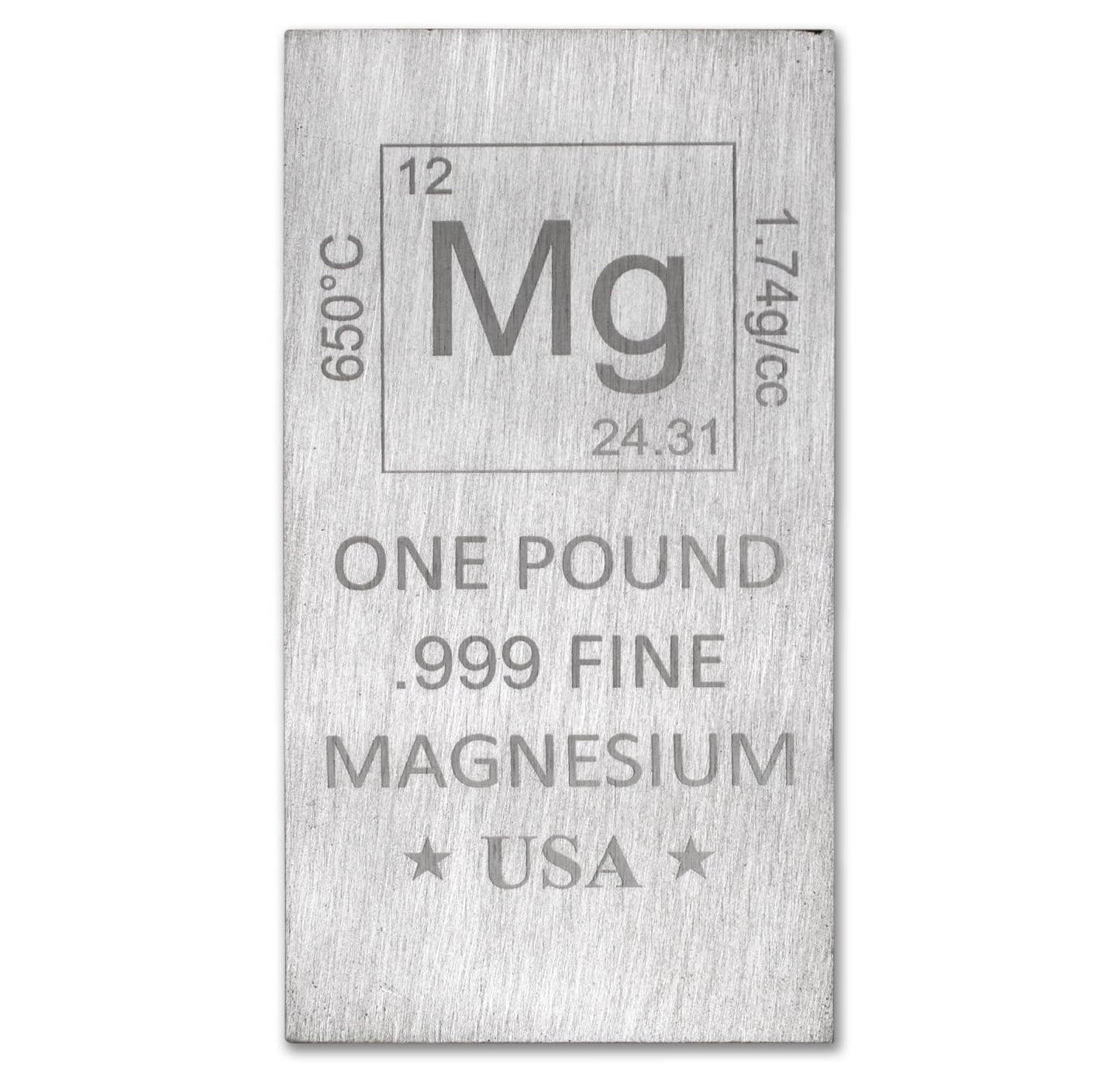 1 Pound Copper Bar Ingot Paperweight - 999 Pure Chemistry Element Design with Certificate of Authenticity by Mint State Gold