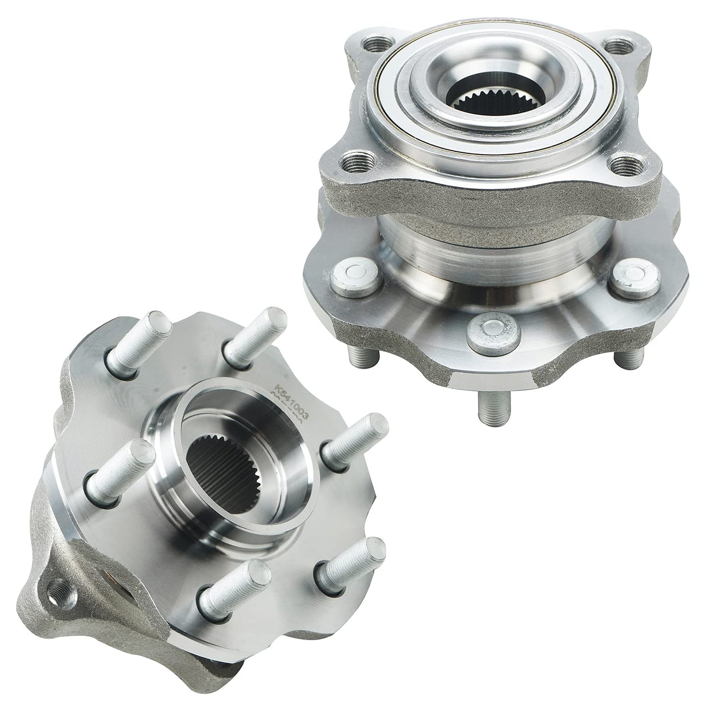Detroit Axle - 2pc Front Wheel Bearing Hubs for 00-13 Chevy Impala Monte Carlo, 97-08 Pontiac Grand Prix, 06-11 DTS, 05-09 Buick Lacrosse, 06-11 Lucerne, 00-05 Lesabre, Pair Wheel Bearings and Hubs