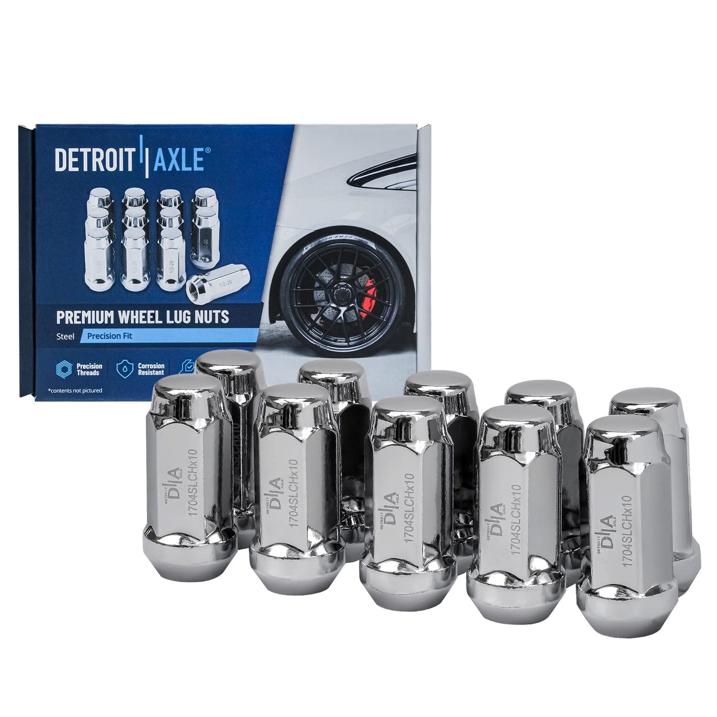 Detroit Axle - Brake Kit for 14-20 Nissan Rogue, 17-22 Rogue Sport, Front and Rear Disc Brake Rotors Ceramic Brake Pads 2018 2019 Replacement