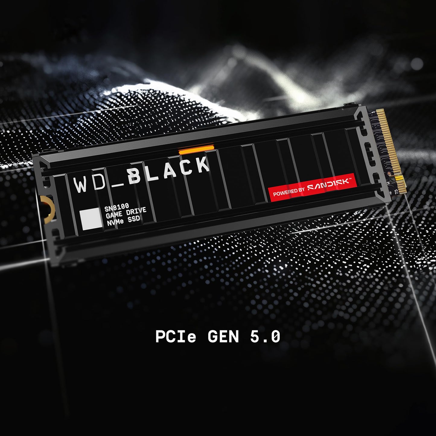 WD_Black SN8100 4TB NVMe SSD - PCIe 5.0x4, M.2 2280, Up to 14,900MB/s Read Speed, up to 11,000MB/s Write Speed, Best for AI Applications, Gaming, and Video Editing - WDS400T1X0M