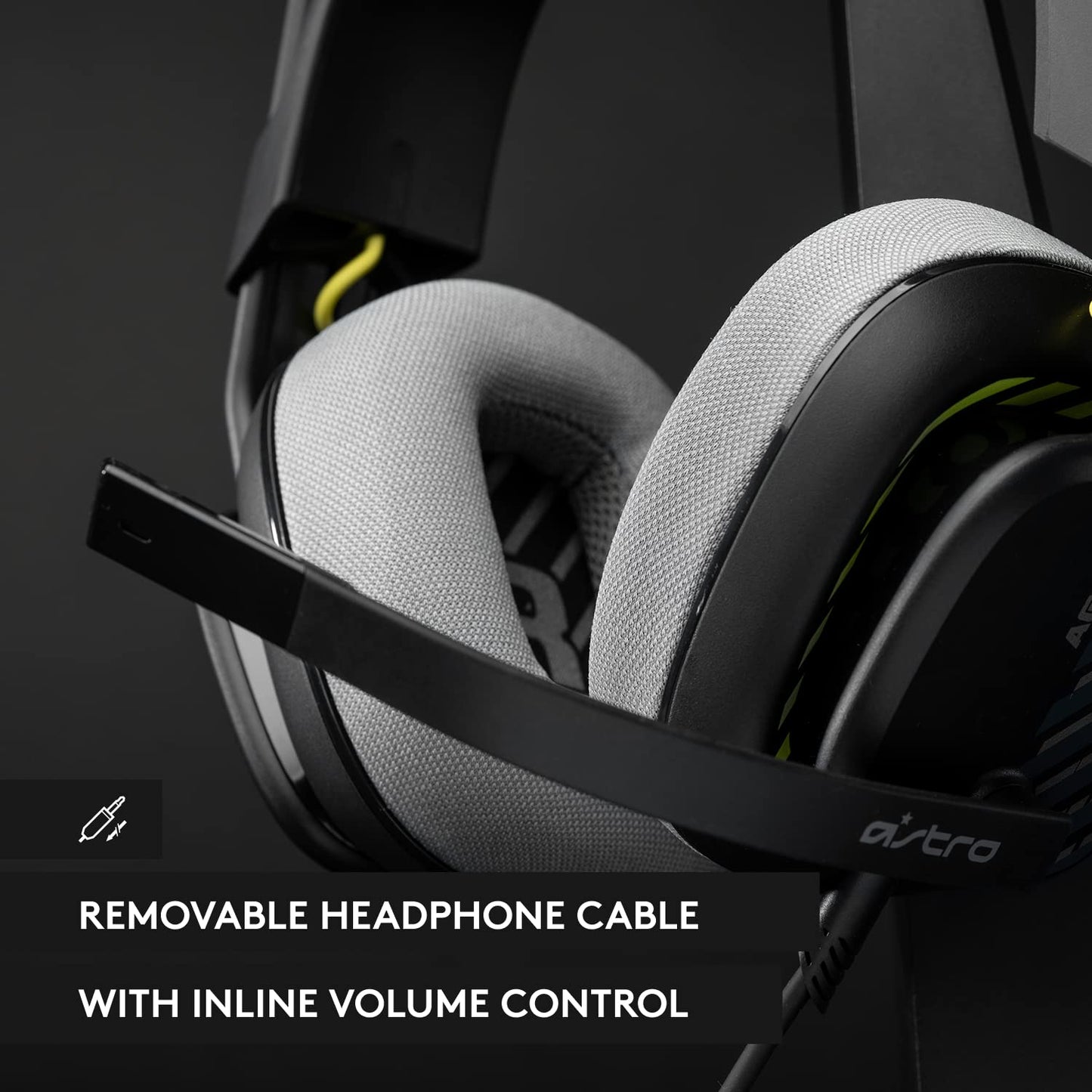 Logitech G Astro A10 Gen 2 Cross-Platform Wired Gaming Headset - Grey | 3.5mm Headphone Jack, 32mm Drivers, Flip-to-Mute Mic, Over-Ear Cup Design