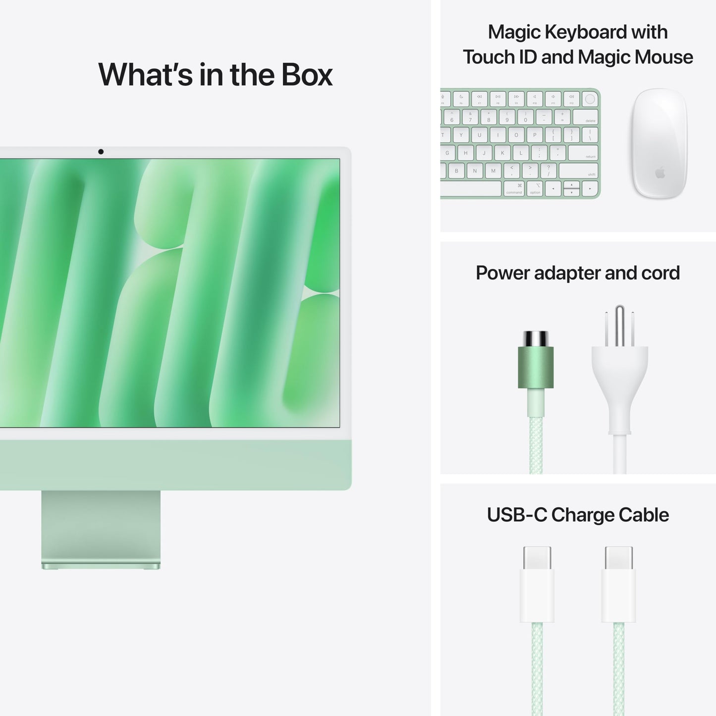 Apple 2024 iMac All-in-One Desktop Computer with M4 chip with 10-core CPU and 10-core GPU: Built for Apple Intelligence, 24-inch Retina Display, 24GB Unified Memory, 512GB SSD Storage; Silver