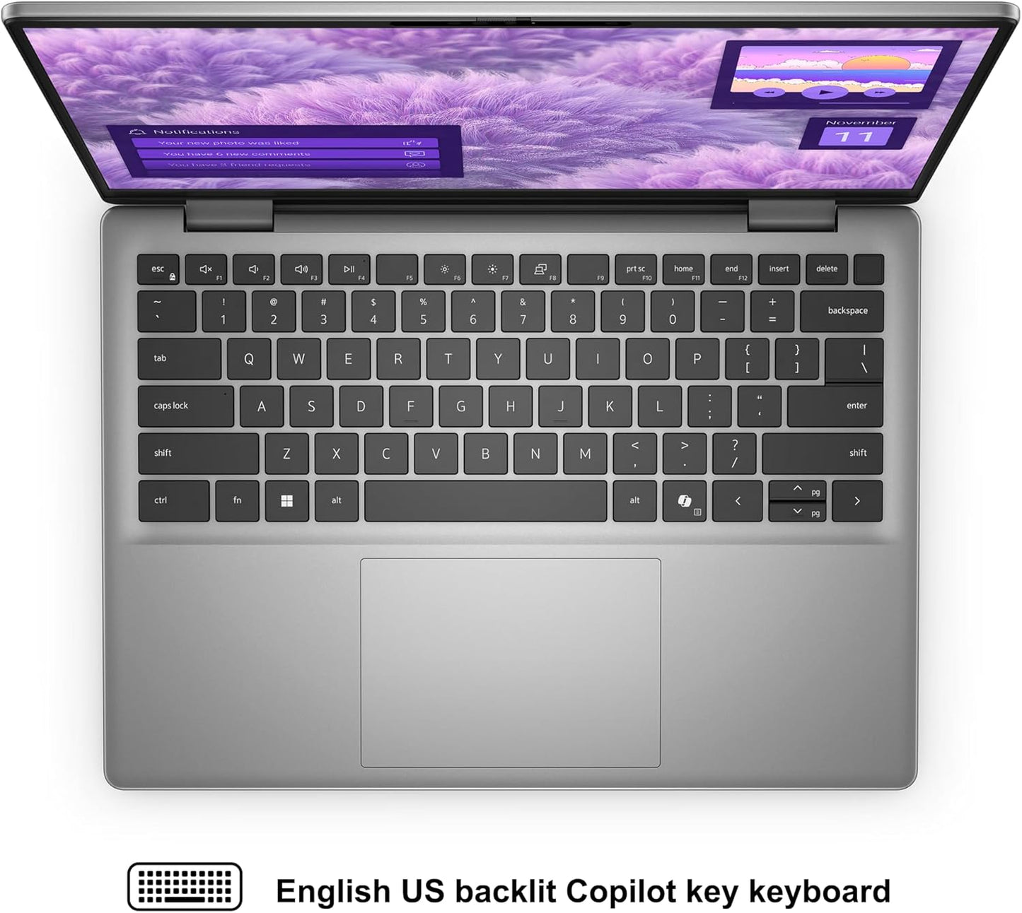 Dell Inspiron 14 5441 Laptop 14" WUXGA IPS Qualcomm 8-core Snapdragon X Up to 45 NPU Tops (>i7-1355U) 16GB DDR5 1TB SSD WiFi7 for Creator Business Professional Work Win11