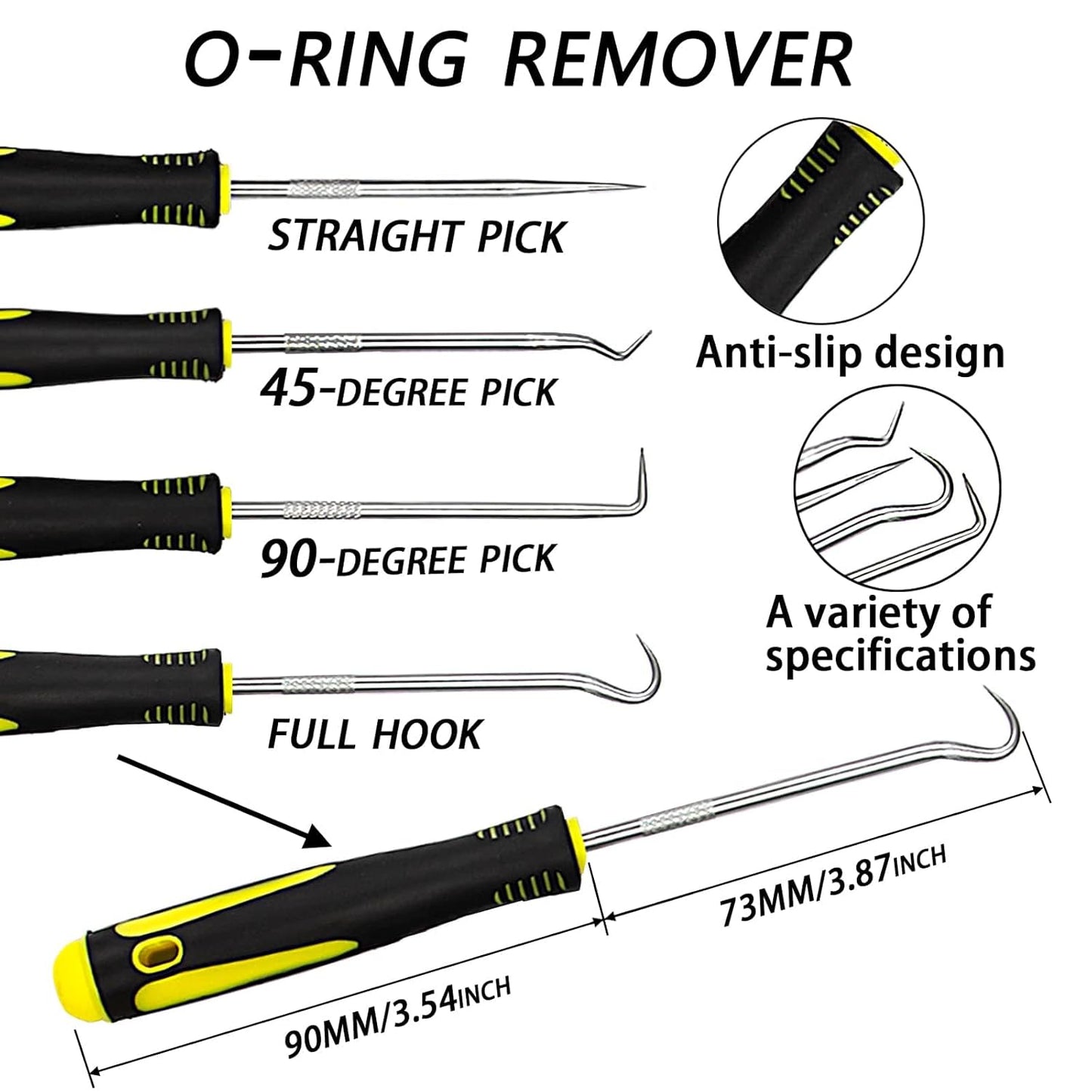 ZDBB 2210 Pcs Rubber O Rings Kit,18 ID Size and 32 OD Size O Rings Assortment with Pick and Hook Set of 2 Box