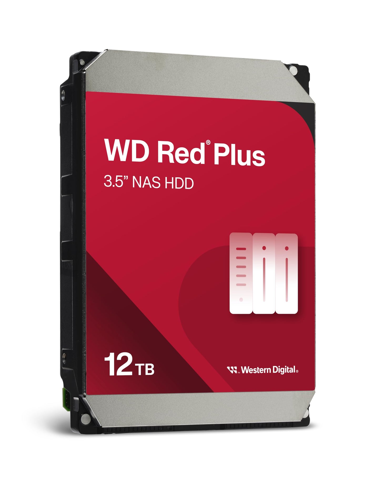 Western Digital 8TB WD Red Plus NAS Internal Hard Drive HDD - 5640 RPM, SATA 6 Gb/s, CMR, 256 MB Cache, 3.5" - WD80EFPX