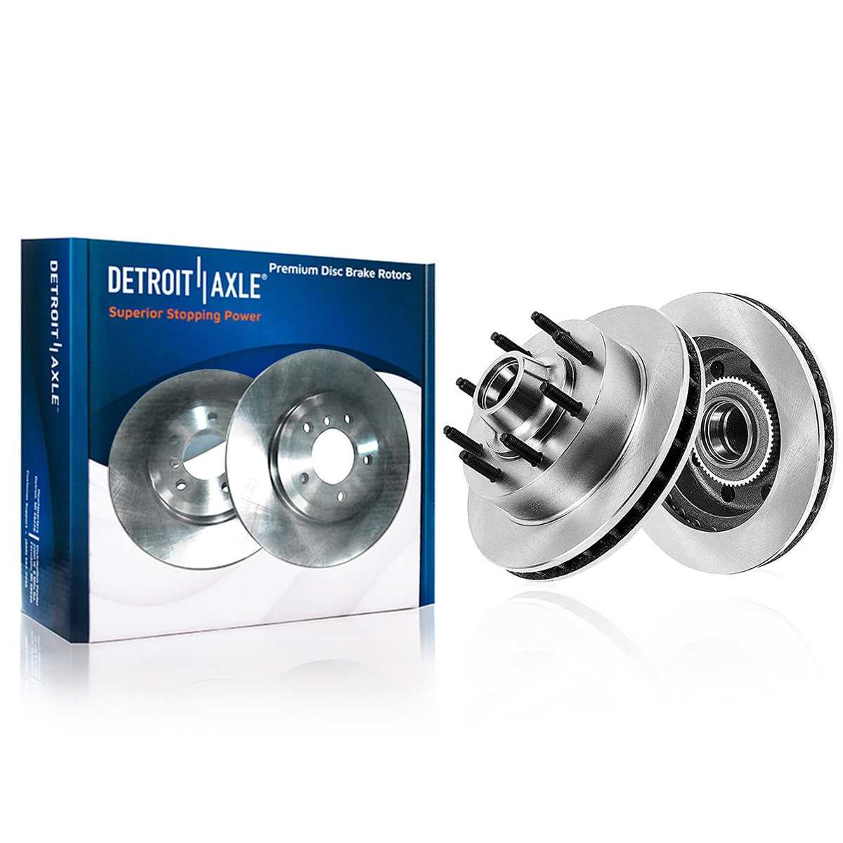 Detroit Axle - Front Brake Rotors for Chevrolet GMC Silverado Sierra