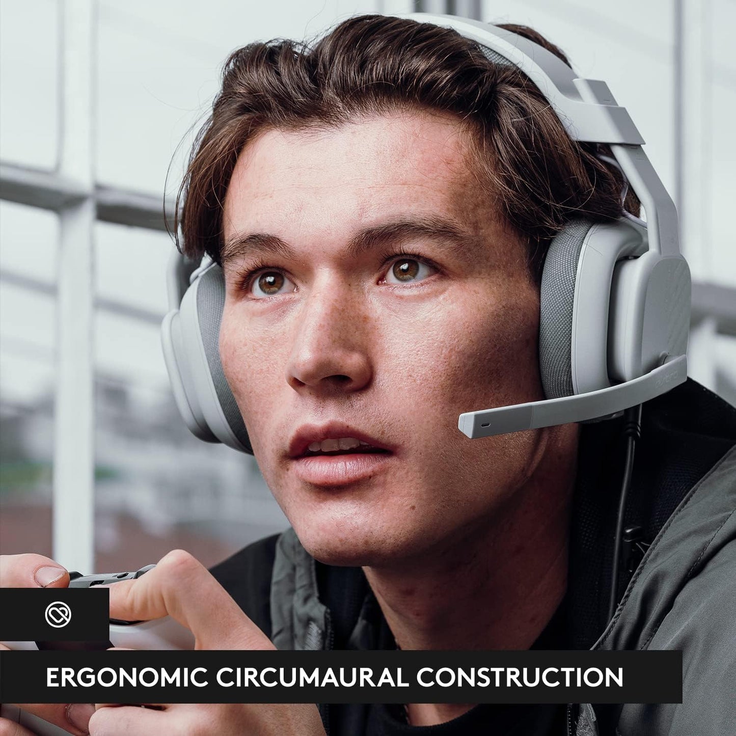 Logitech G Astro A10 Gen 2 Cross-Platform Wired Gaming Headset - Grey | 3.5mm Headphone Jack, 32mm Drivers, Flip-to-Mute Mic, Over-Ear Cup Design