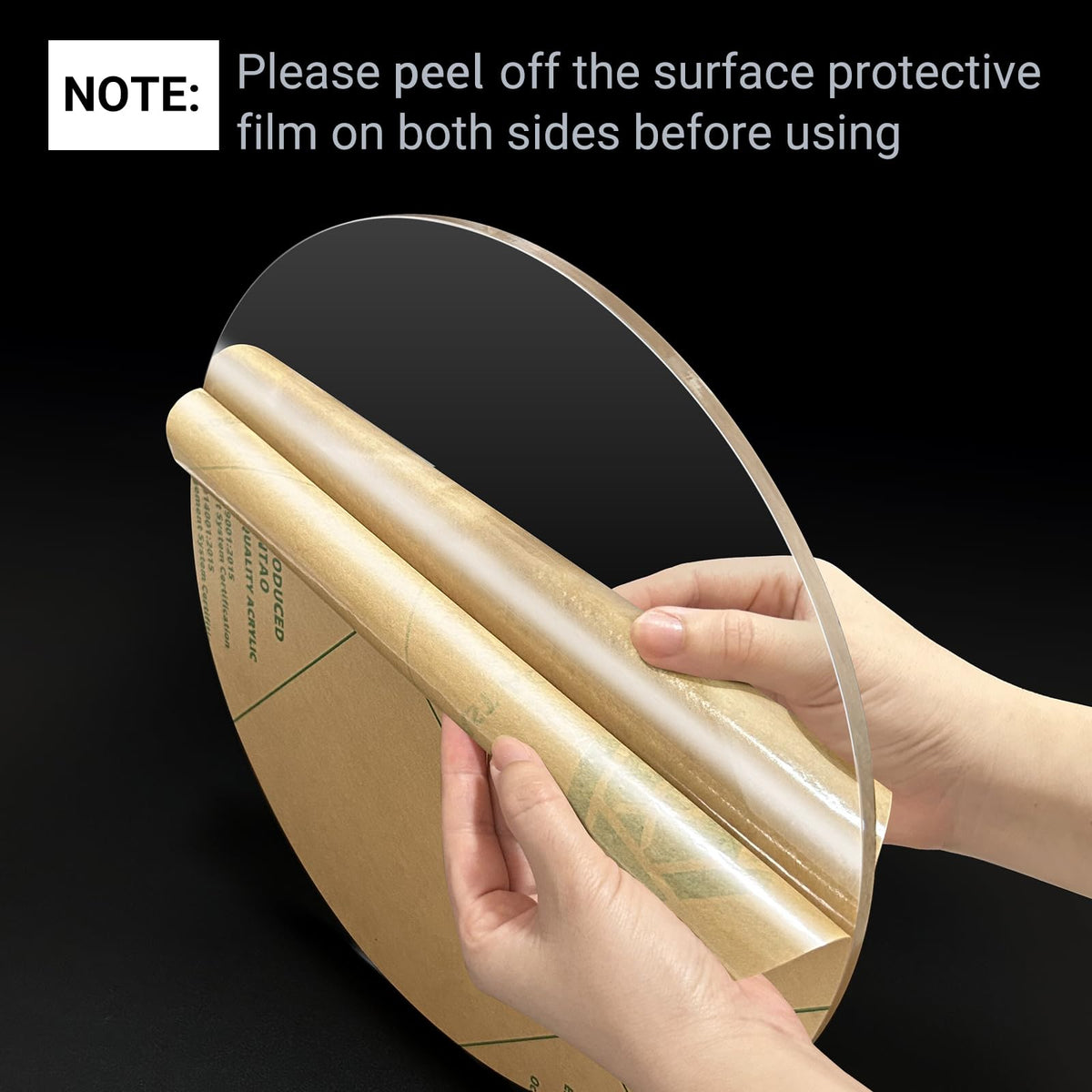 4 Pieces 1/8" Round Plexiglass Sheet, 6 Inch Diameter Clear Acrylic Circle, Cake Disk Acrylic Sheet, Plexiglass Table Top, Round Acrylic Backdrop