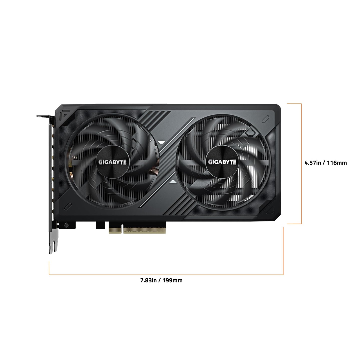 GIGABYTE GeForce RTX 5060 WINDFORCE OC 8G Graphics Card, Cooling System, 8GB 128-bit GDDR7, PCIe 5.0, Manufactured by NVIDIA, DisplayPort & HDMI - Video Output Interface, GV-N5060WF2OC-8GD Video Card