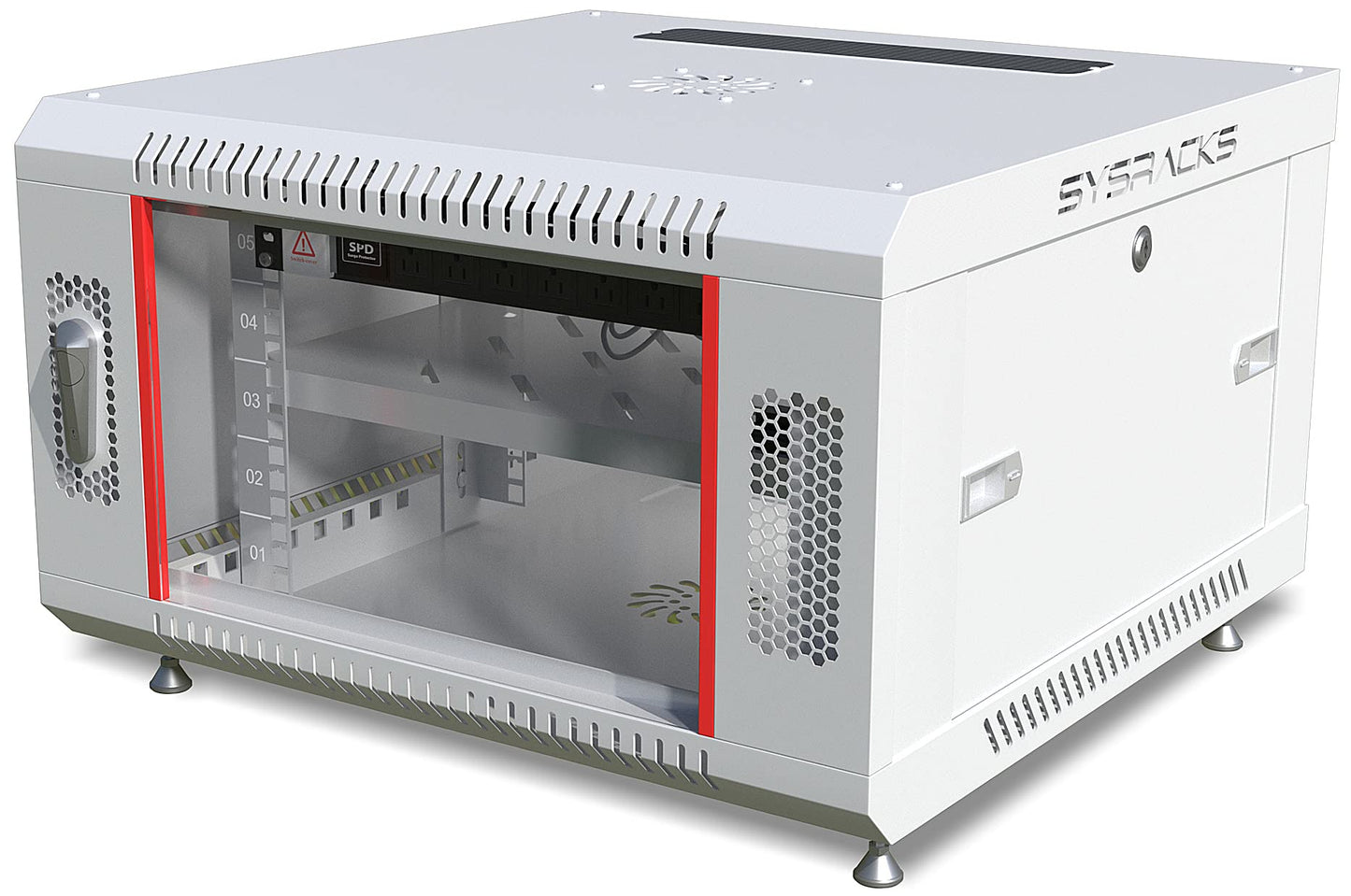 15U Wall Mount Server Rack Cabinet – 19" Network Rack Enclosure, 24" Deep Data Rack Cabinet with Fan, PDU & 2 Shelves for IT Equipment, Switches and Patch Panel