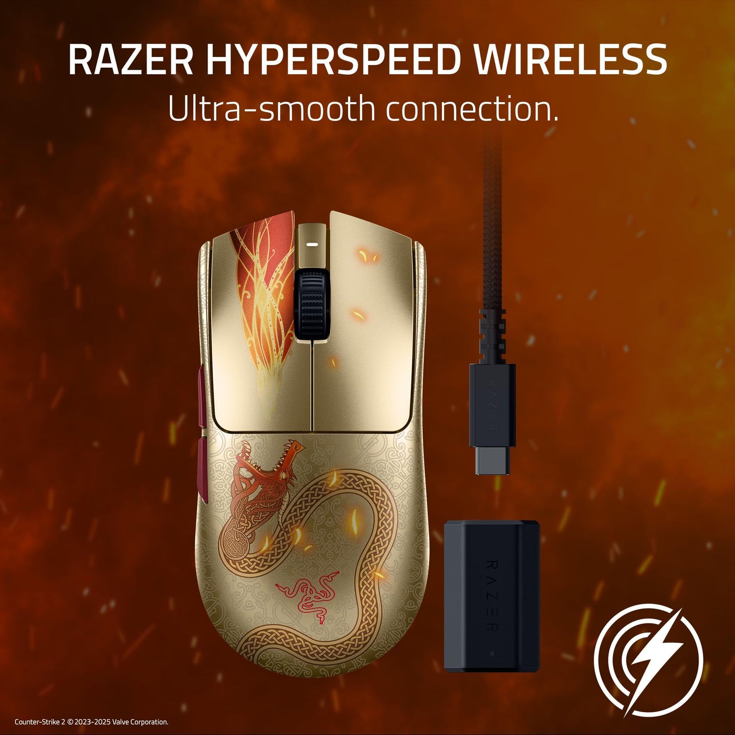Razer Viper V3 Pro Wireless Esports Gaming Mouse: Symmetrical - 54g Lightweight - 8K Polling - 35K DPI Optical Sensor - Gen3 Optical Switches - 8 Programmable Buttons - 95 Hr Battery - Black