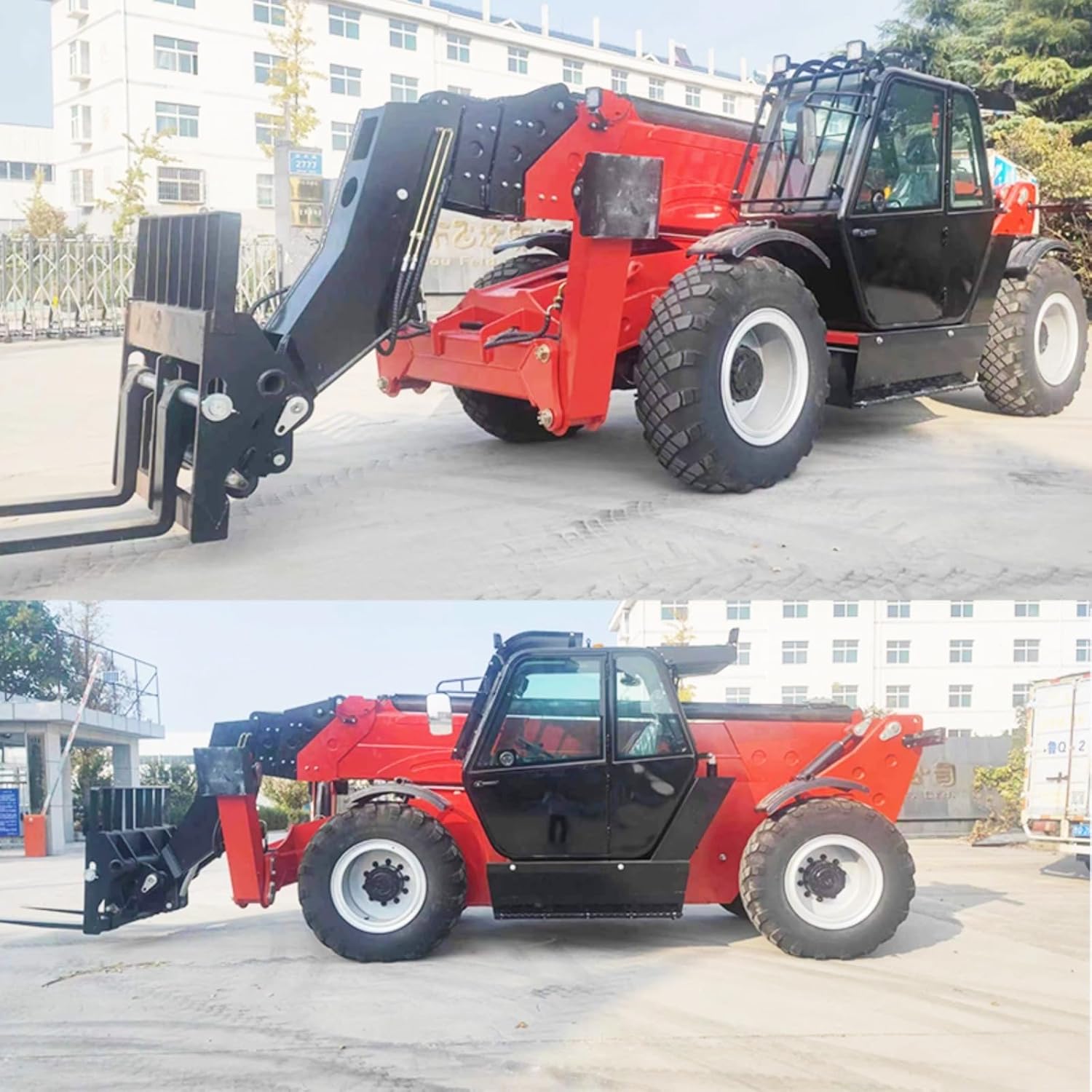 Mini Telescopic Forklift – Compact Telehandler with Extended Boom for Greenhouses, Orchards & Small Worksites