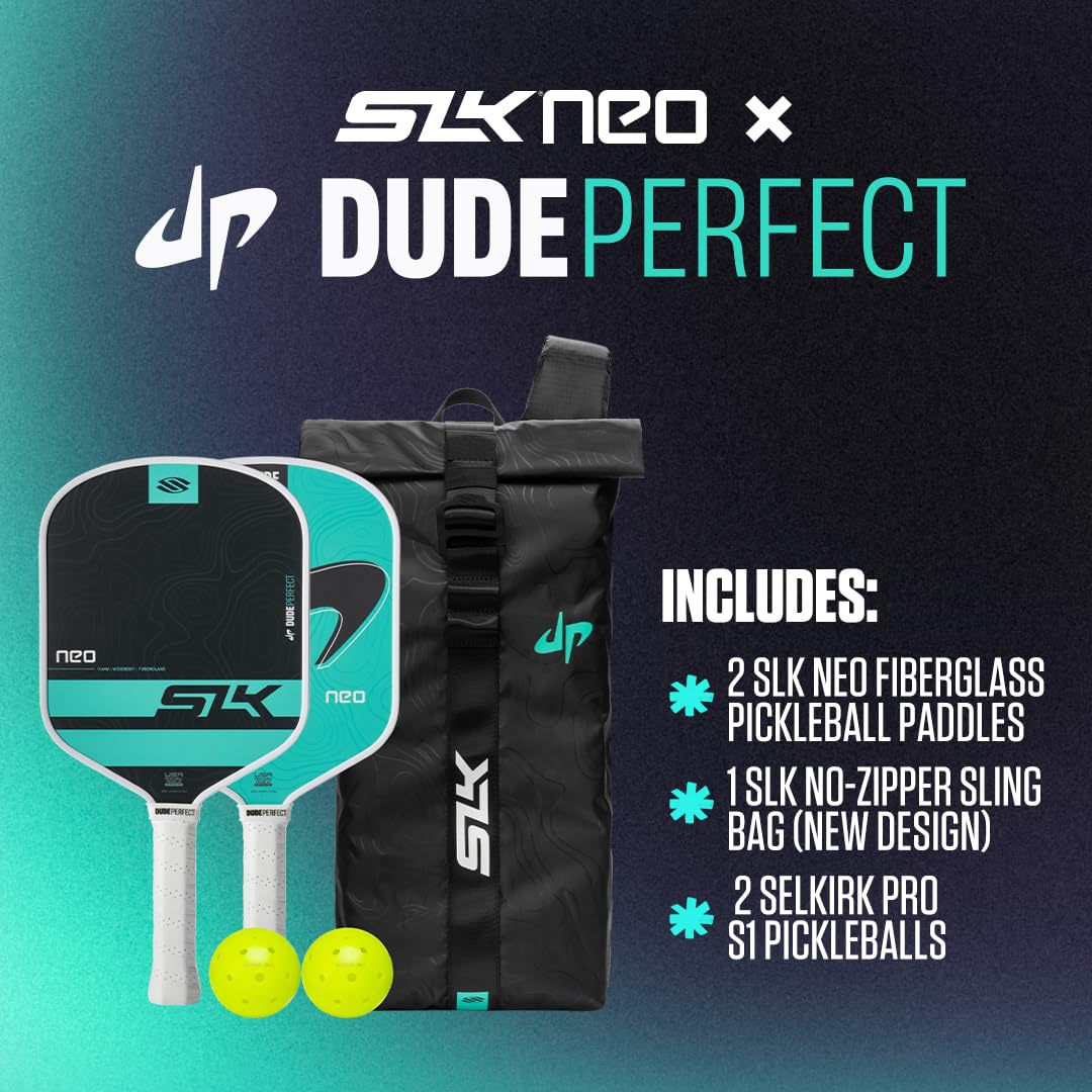 Selkirk Sport SLK Pickleball Paddles Set of 2 | Designed in The USA | Choose The SLK Neo Graphite, SLK Neo Fiberglass Pickleball Set or SLK Atlas Pickleball Bundle