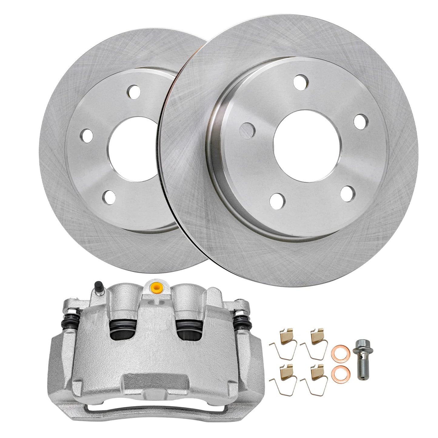 Detroit Axle - Front Brake Kit for 2010-21 Ford Expedition F-150 Lincoln Navigator Disc Brake Rotors Ceramic Brakes Pads 2011 2012 2013 2014 2015 2016 2017 2018 2019 2020 Replacement