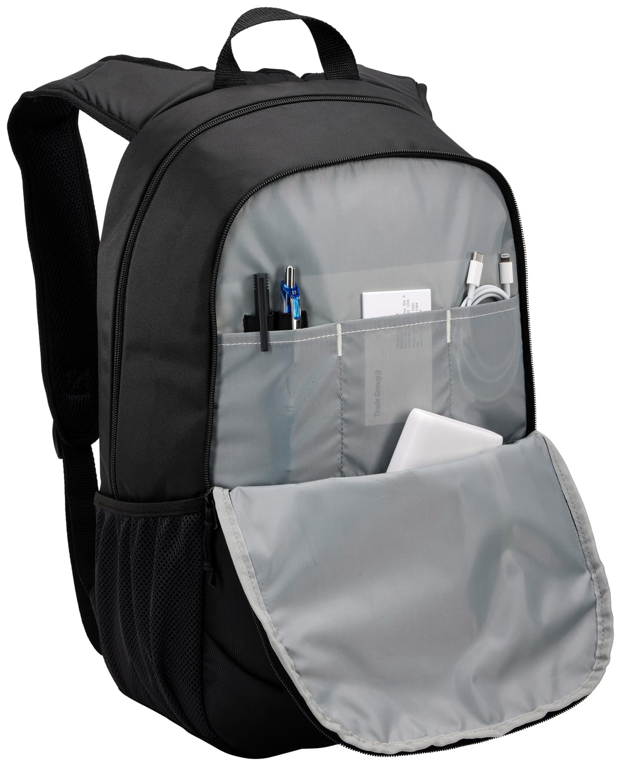 CASE LOGIC - Accessories yellow recycled backpack 15.6 in black