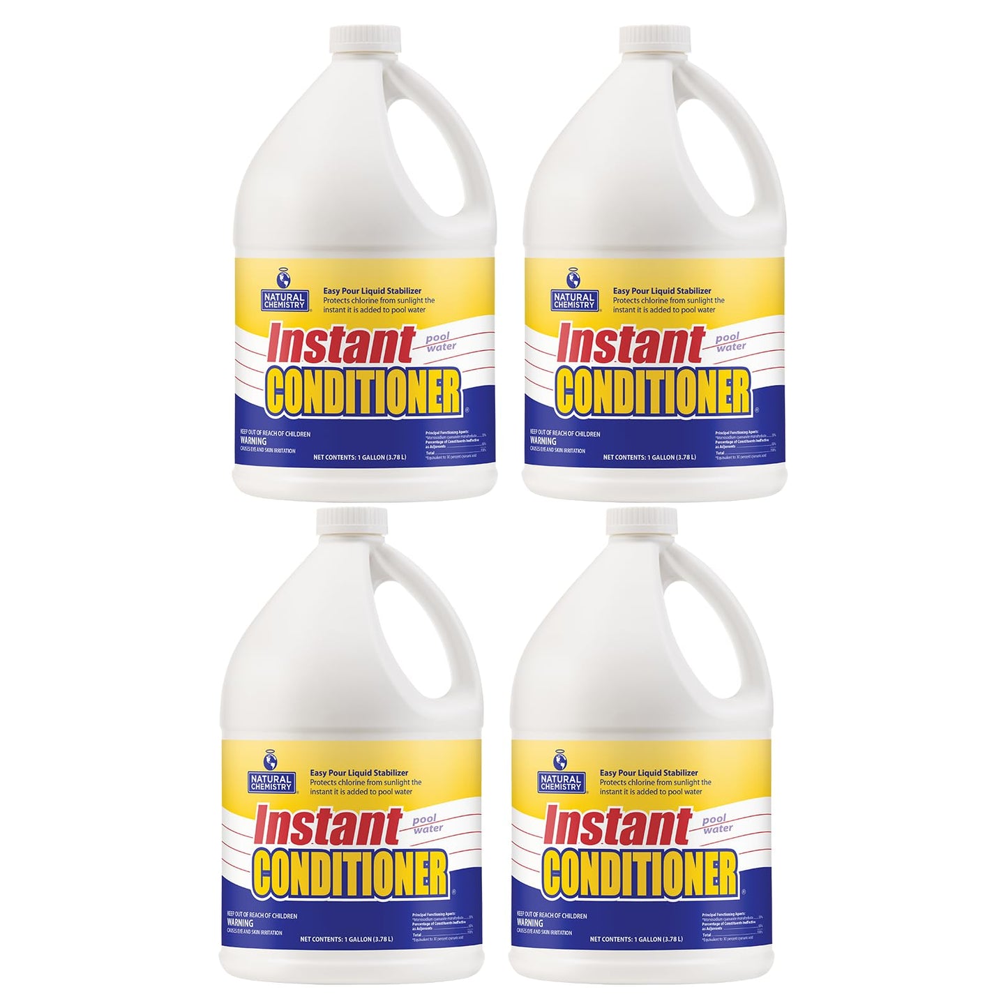 Natural Chemistry Instant Pool Water Conditioner, 1 Gallon, Single Pack | Protects Chlorine from Sunlight, Instantly-Dissolving and Easy to Use