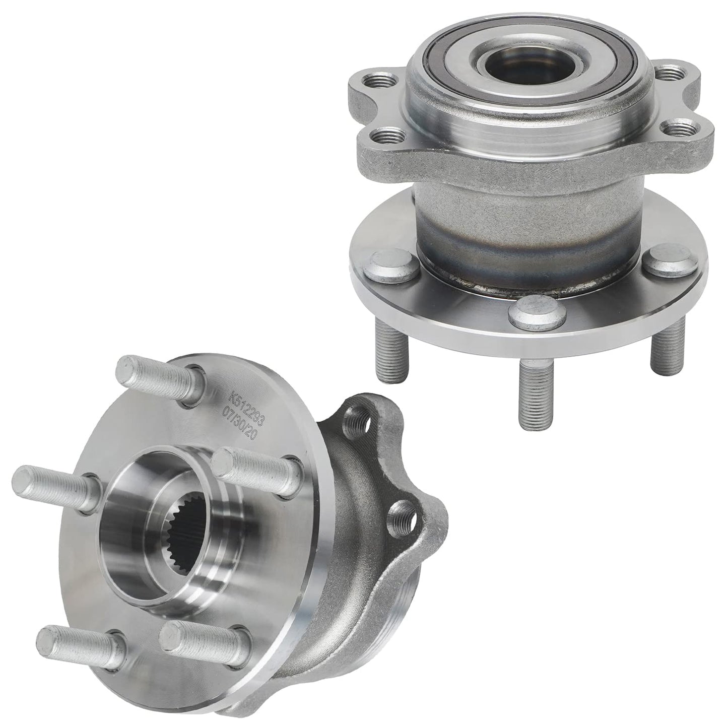 Detroit Axle - Pair 2WD Front Wheel Bearing Hub Assembly for 99-06 Chevy Silverado Sierra 1500, 00-06 Suburban 1500 Tahoe Yukon GMC Yukon XL 1500, 02-06 Cadillac Escalade 6 Lugs [with ABS]