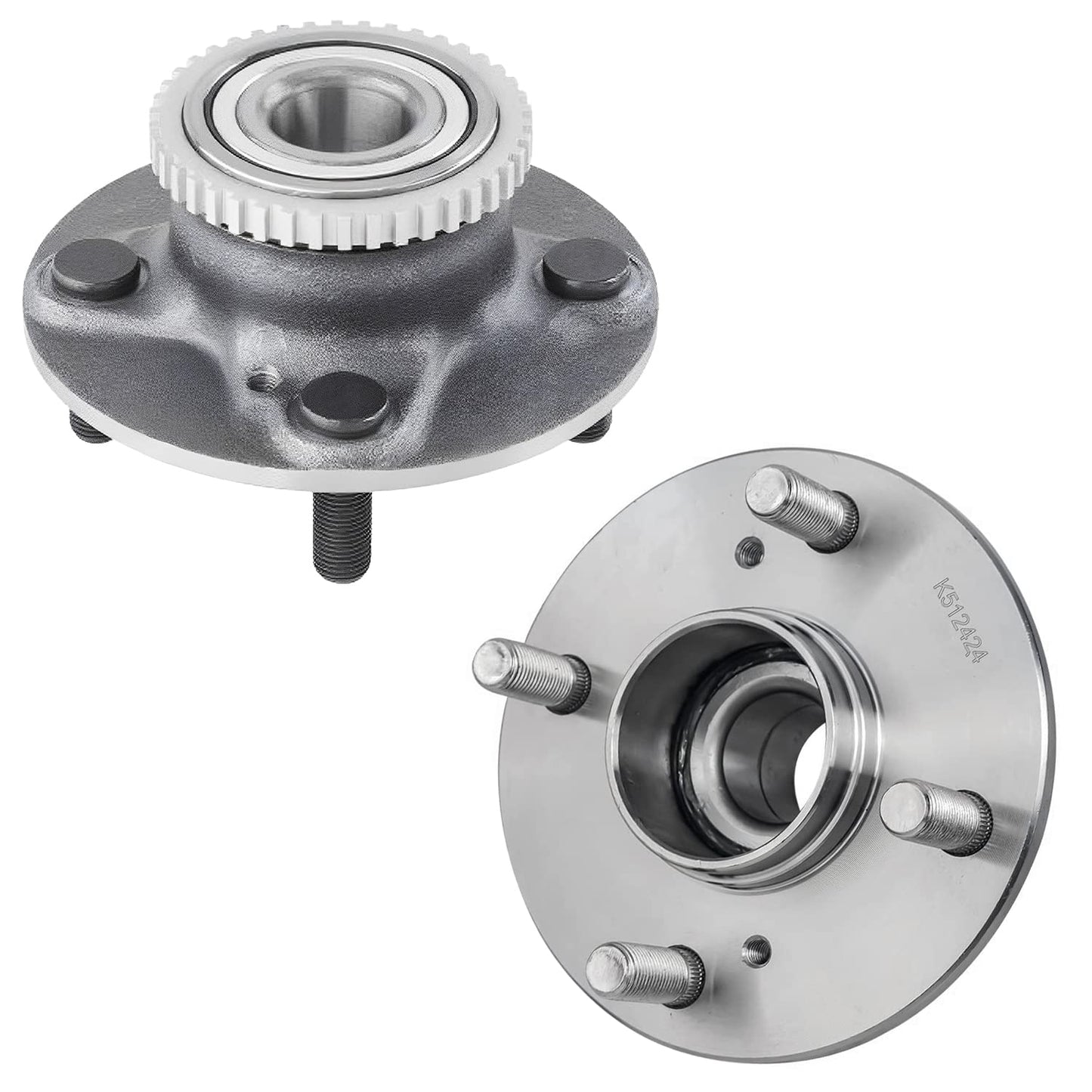 Detroit Axle - Pair 2WD Front Wheel Bearing Hub Assembly for 99-06 Chevy Silverado Sierra 1500, 00-06 Suburban 1500 Tahoe Yukon GMC Yukon XL 1500, 02-06 Cadillac Escalade 6 Lugs [with ABS]