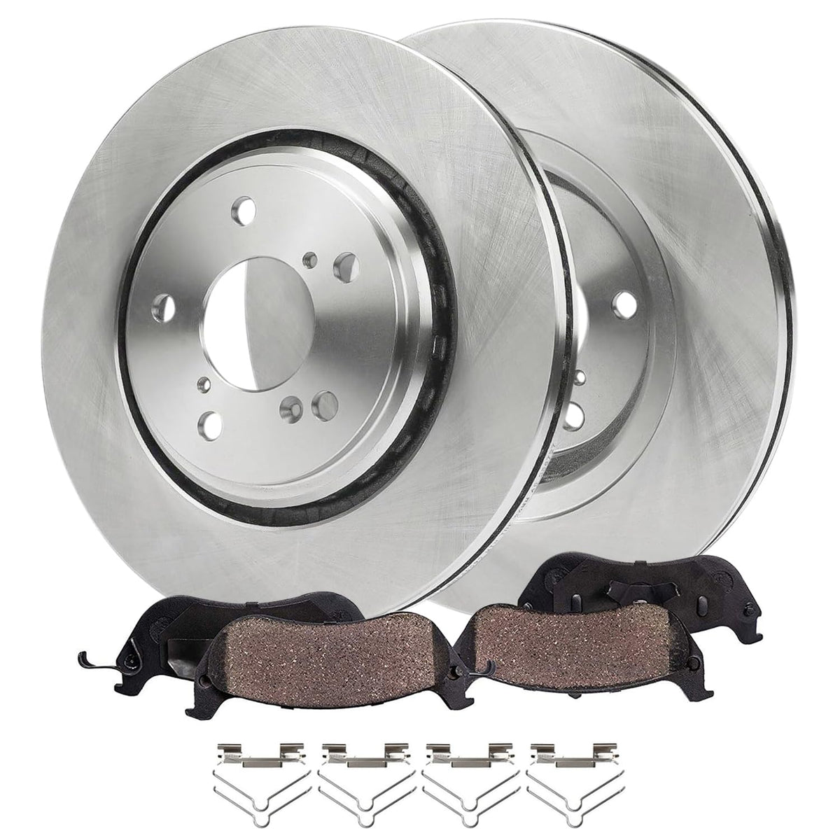 Detroit Axle - Rear Brake Rotors Pads for 2019-2026 Chevy Silverado 1500