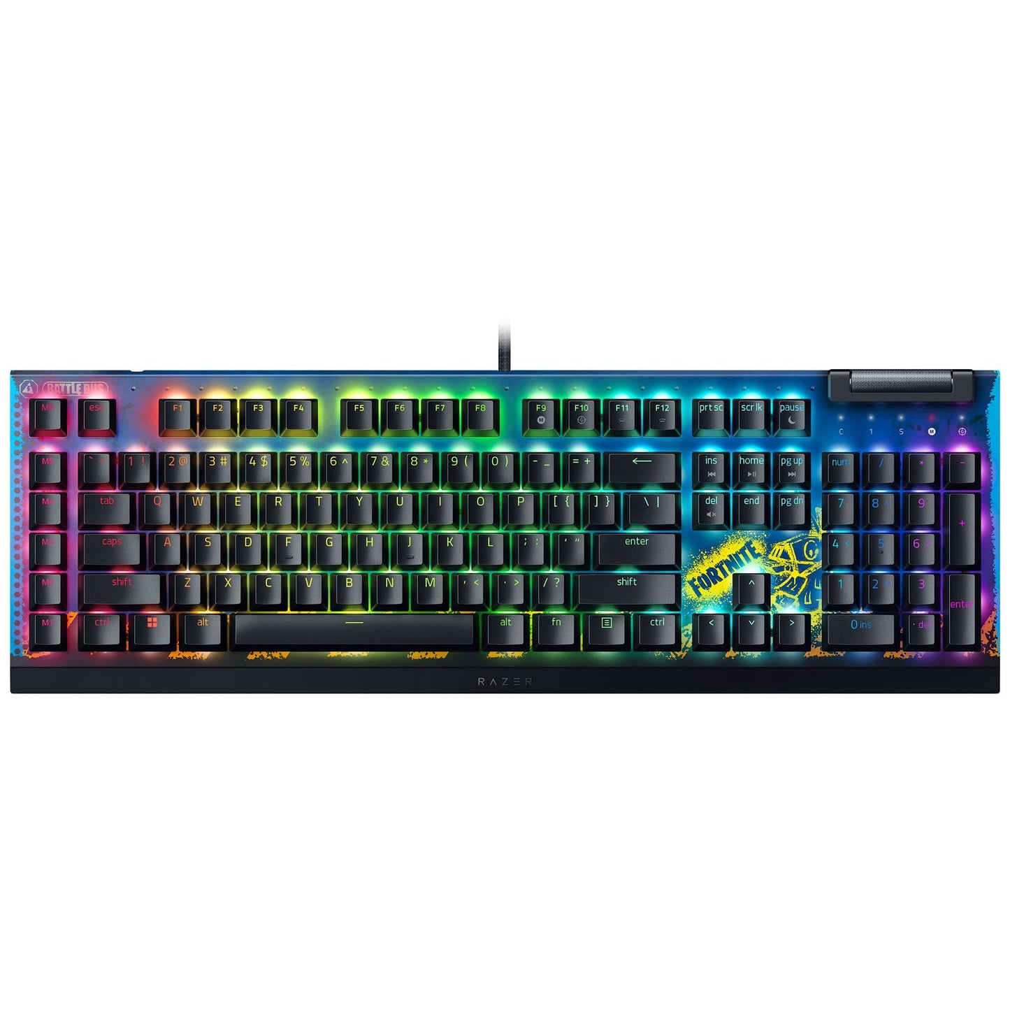 Razer BlackWidow V4 X Mechanical Gaming Keyboard: Yellow Switches Linear & Silent - 6 Macro Keys - Chroma RGB - Doubleshot ABS Keycaps - Roller & Media Keys - Snap Tap