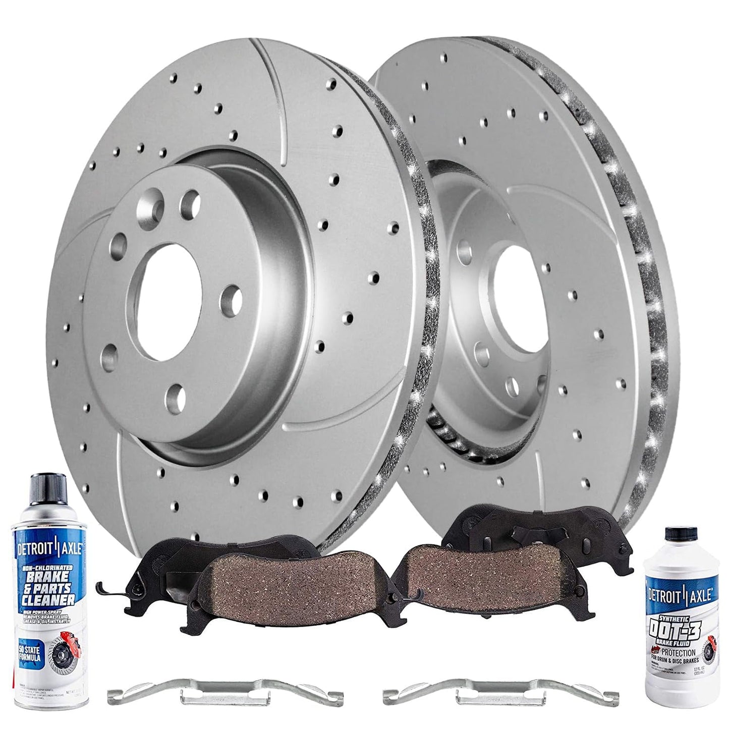 Detroit Axle - Rear Brake Kit for 2009-2019 Toyota Corolla 2010 2011 2012 2013 2014 2015 2016 2017 2018 Brake Drums Brakes Shoes Rear Replacement
