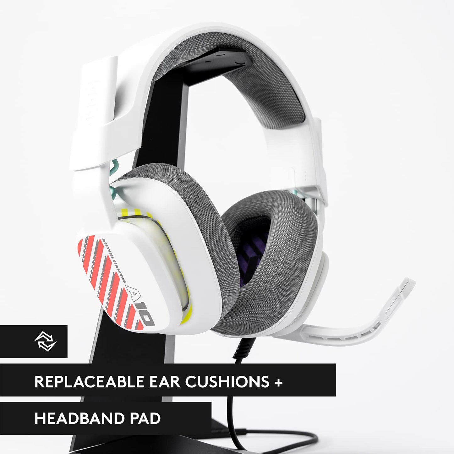 Logitech G Astro A10 Gen 2 Cross-Platform Wired Gaming Headset - Grey | 3.5mm Headphone Jack, 32mm Drivers, Flip-to-Mute Mic, Over-Ear Cup Design