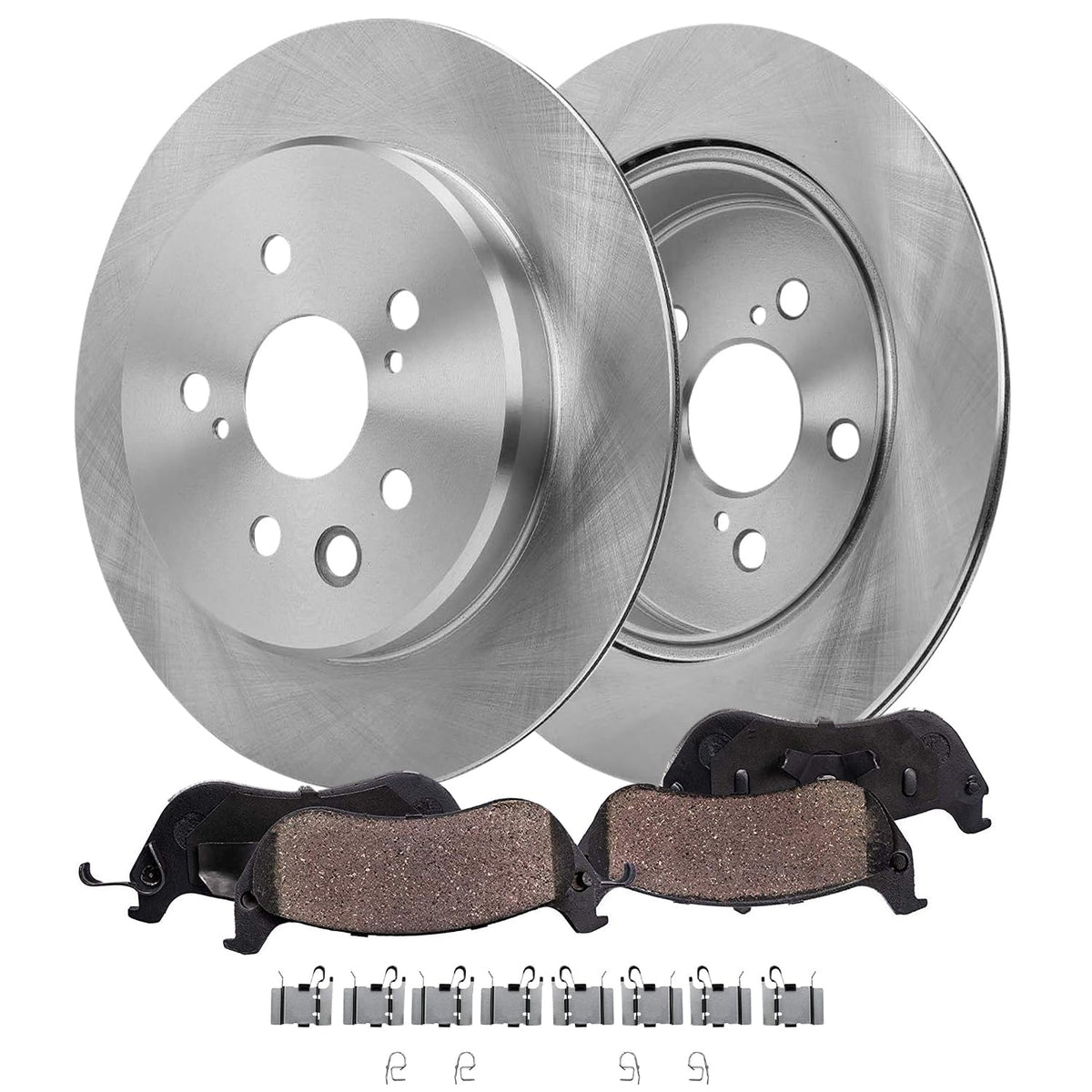 Detroit Axle - Rear Brake Rotors Pads for 2019-2026 Chevy Silverado 1500