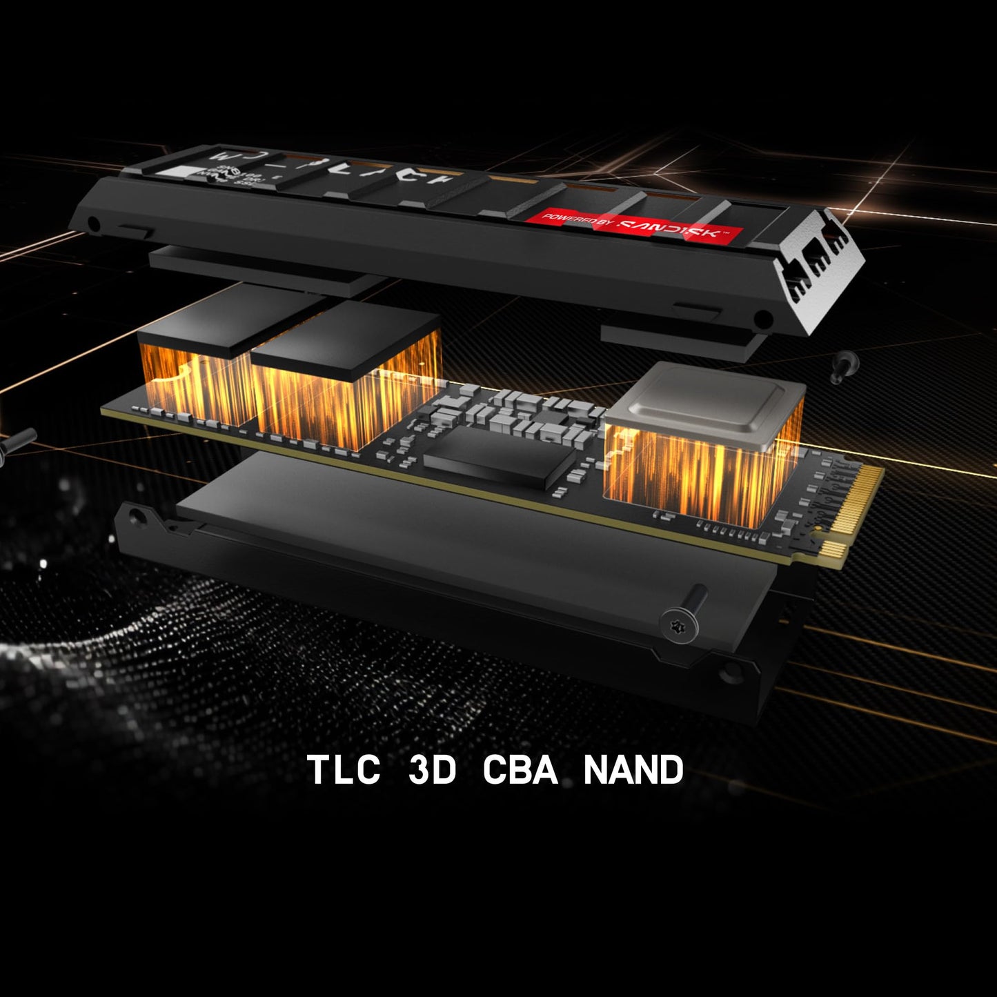 WD_Black SN8100 4TB NVMe SSD - PCIe 5.0x4, M.2 2280, Up to 14,900MB/s Read Speed, up to 11,000MB/s Write Speed, Best for AI Applications, Gaming, and Video Editing - WDS400T1X0M