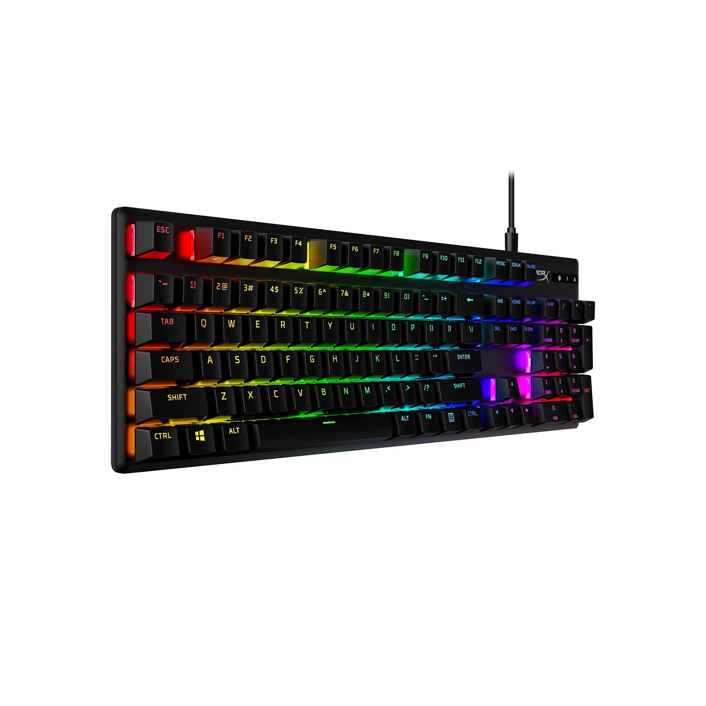 HyperX Alloy Origins 65 - Mechanical Gaming Keyboard – Compact 65% Form Factor - Linear Red Switch - Double Shot PBT Keycaps - RGB LED Backlit - NGENUITY Software Compatible,Black