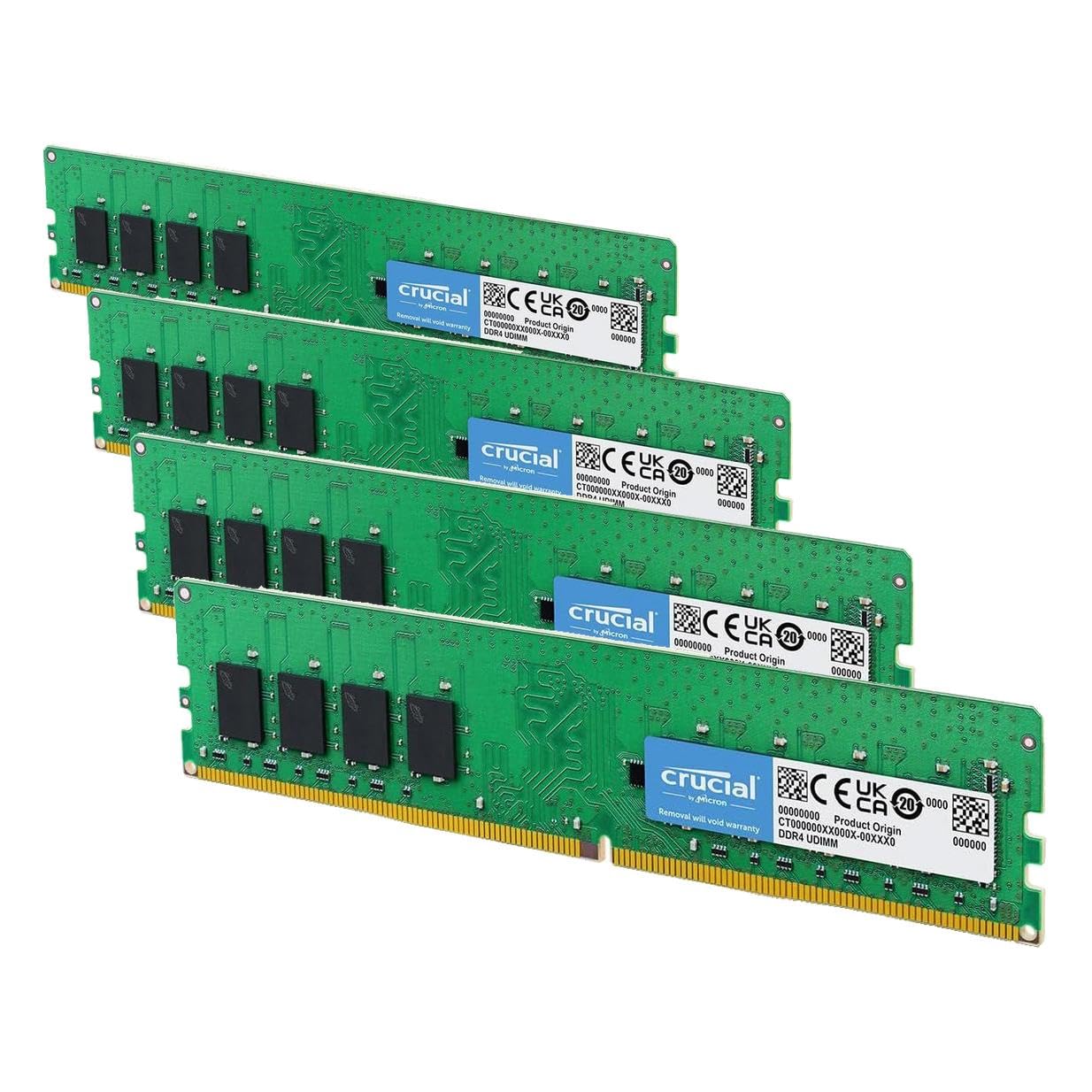 Crucial 16GB kit (8GBx2), 288-pin DIMM, DDR4 PC4-19200,