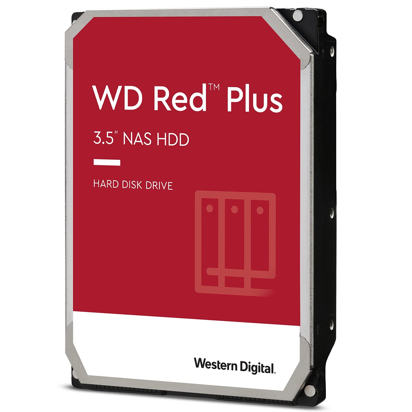 Western Digital 8TB WD Red Plus NAS Internal Hard Drive HDD - 5640 RPM, SATA 6 Gb/s, CMR, 256 MB Cache, 3.5" - WD80EFPX