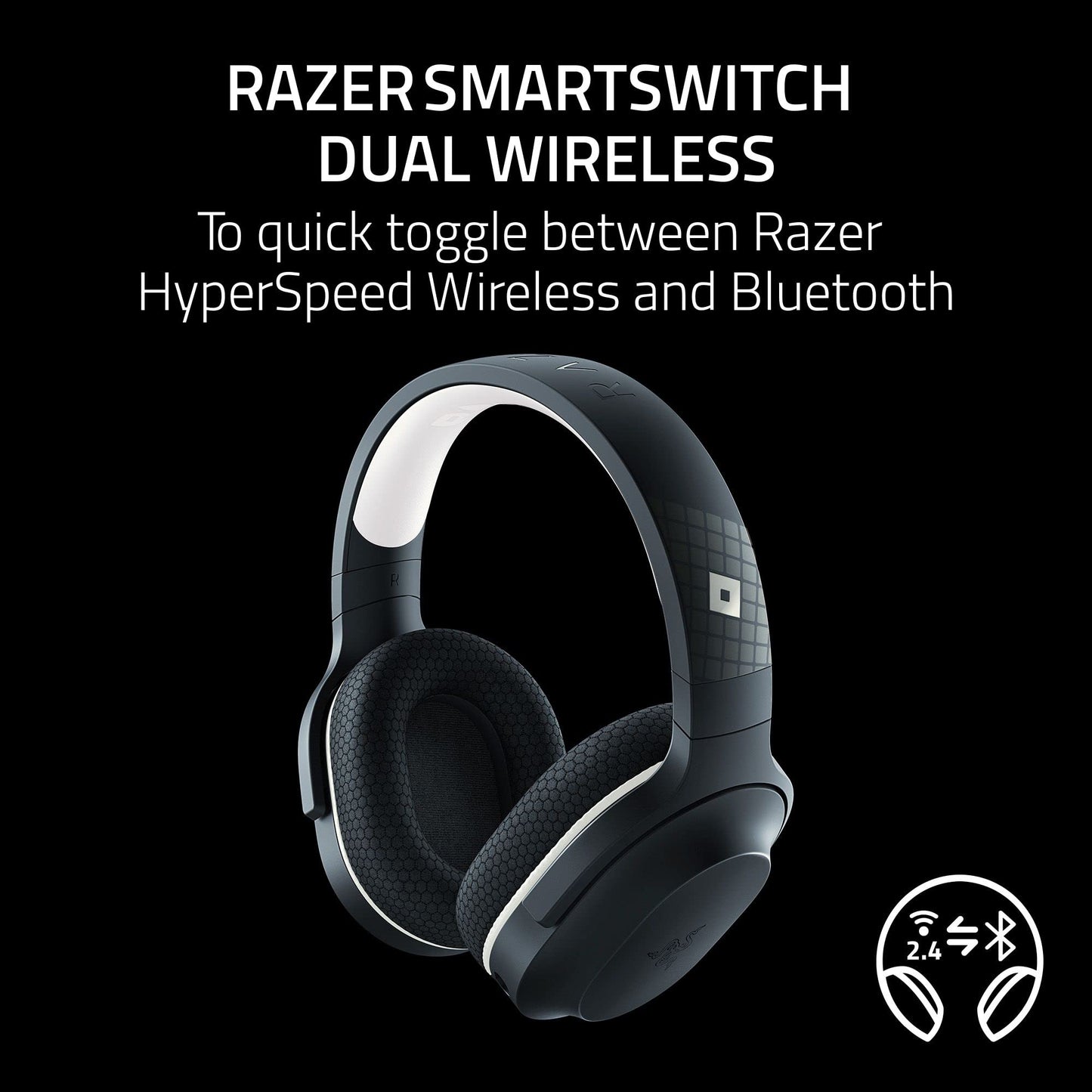 Razer Barracuda X Wireless Gaming & Mobile Headset (PC, PlayStation, Switch 2, Android, iOS): 2.4GHz Wireless + Bluetooth - Lightweight - 40mm Drivers - Detachable Mic - 50 Hr Battery - Black