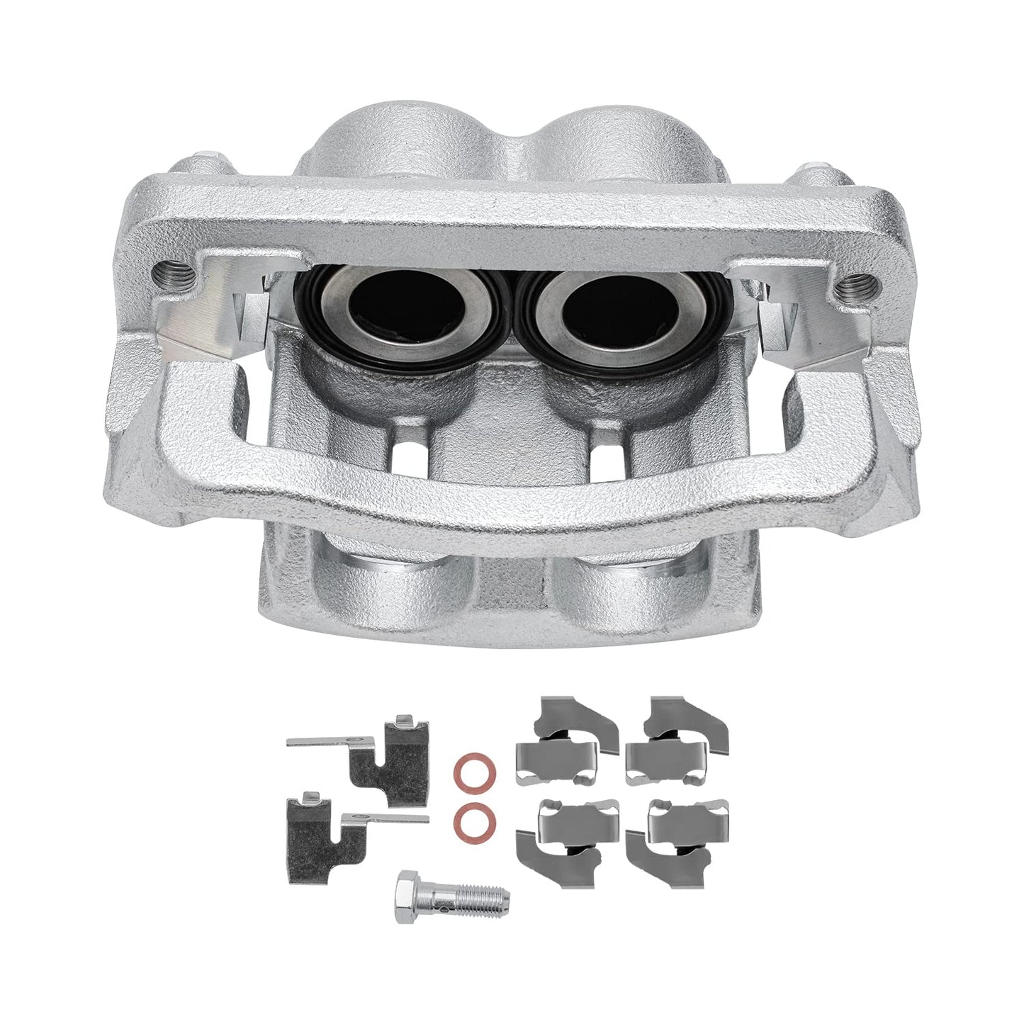 Detroit Axle - Front Brake Kit for Chevy GMC Silverado Sierra 2500HD 3500, Avalanche 2500, Sierra 3500HD, Express Savana 3500 4500 Drilled Disc Brakes Rotors Ceramic Brake Pads Replacement:12.8" inch