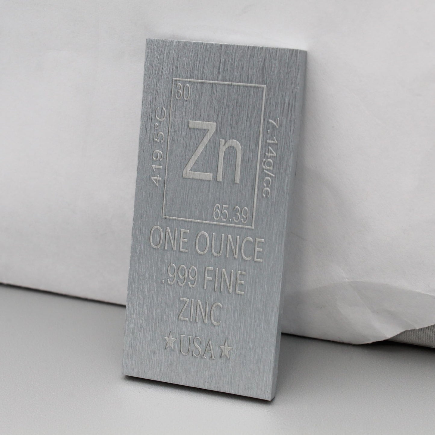 1 oz Silver Plated Bar (Flat Style) .999 Pure Paperweight - Element Design with Certificate of Authenticity