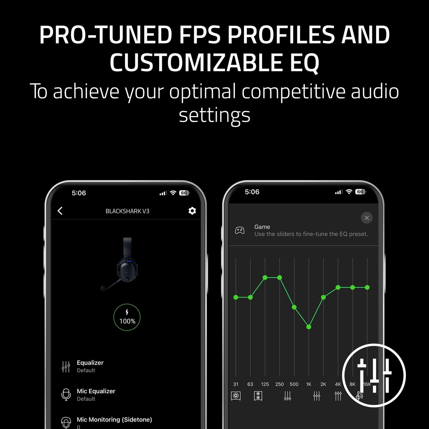Razer BlackShark V3 Wireless Gaming Headset for PC: 50mm Drivers - Super Wideband Mic - 2.4 GHz, Bluetooth, USB - Works with Mac, PS5, Nintendo Switch, Smartphone - 70 Hr Battery - Black