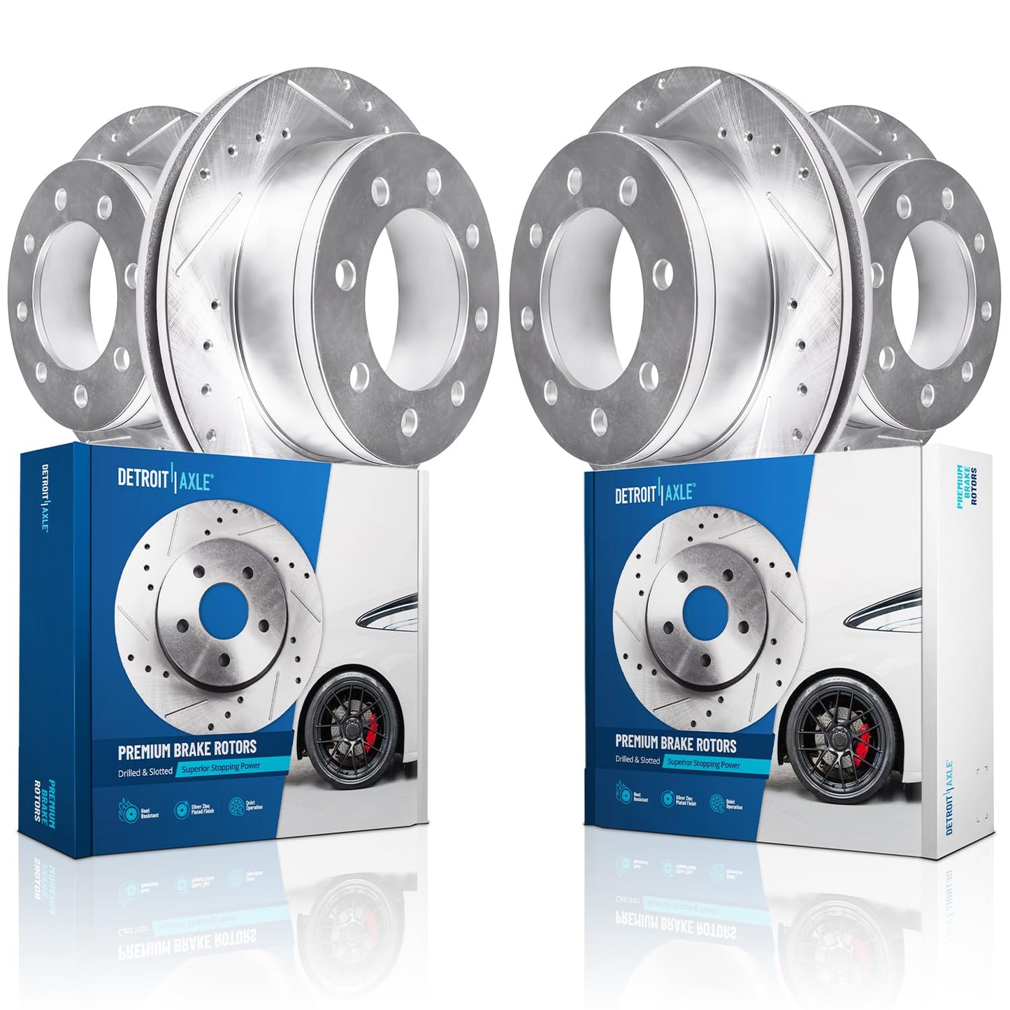 Detroit Axle - Brake Kit for 2013-2025 Nissan Altima Disc Brake Rotors Ceramic Brakes Pads 2014 2015 2016 2017 2018 2019 2020 2021 2022 2023 2024 Replacement: 11.65" inch Front 11.46" inch Rear Rotor