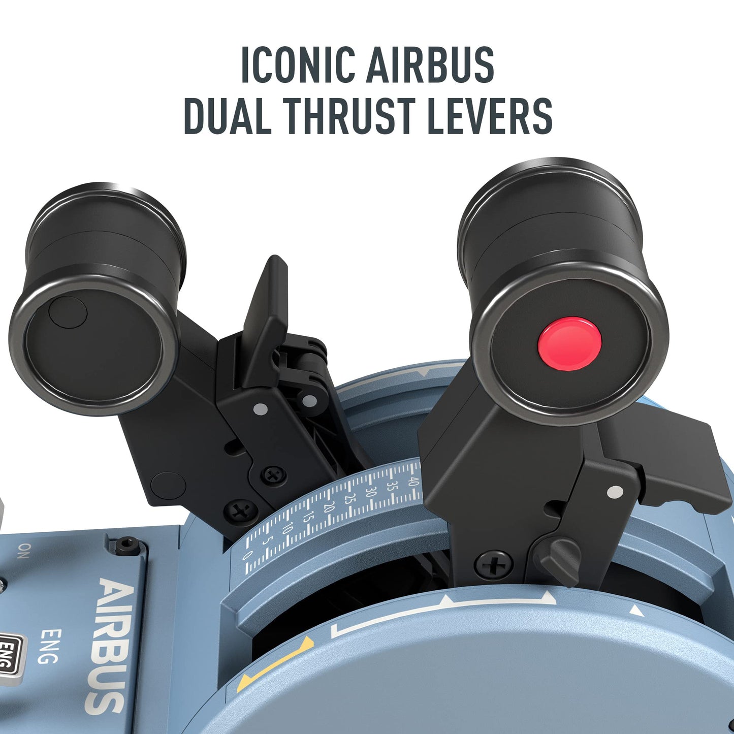Thrustmaster TCA Sidestick Airbus Edition Flight Sim Joystick - PC | A320 1:1 replica, drift-free magnetic sensor, 17 mappable action buttons, built-in throttle, thrust reverser, Hall sensor