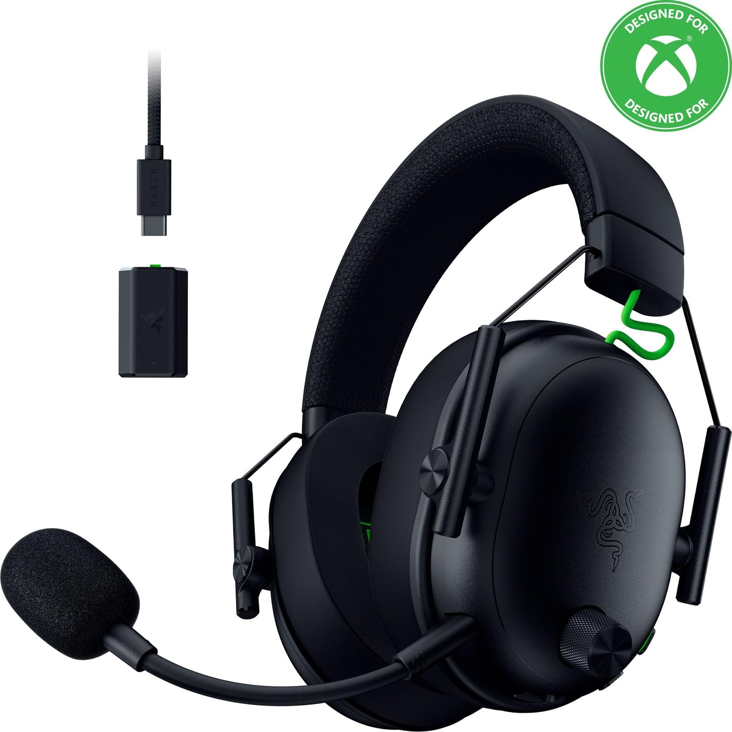 Razer BlackShark V3 Wireless Gaming Headset for PC: 50mm Drivers - Super Wideband Mic - 2.4 GHz, Bluetooth, USB - Works with Mac, PS5, Nintendo Switch, Smartphone - 70 Hr Battery - Black