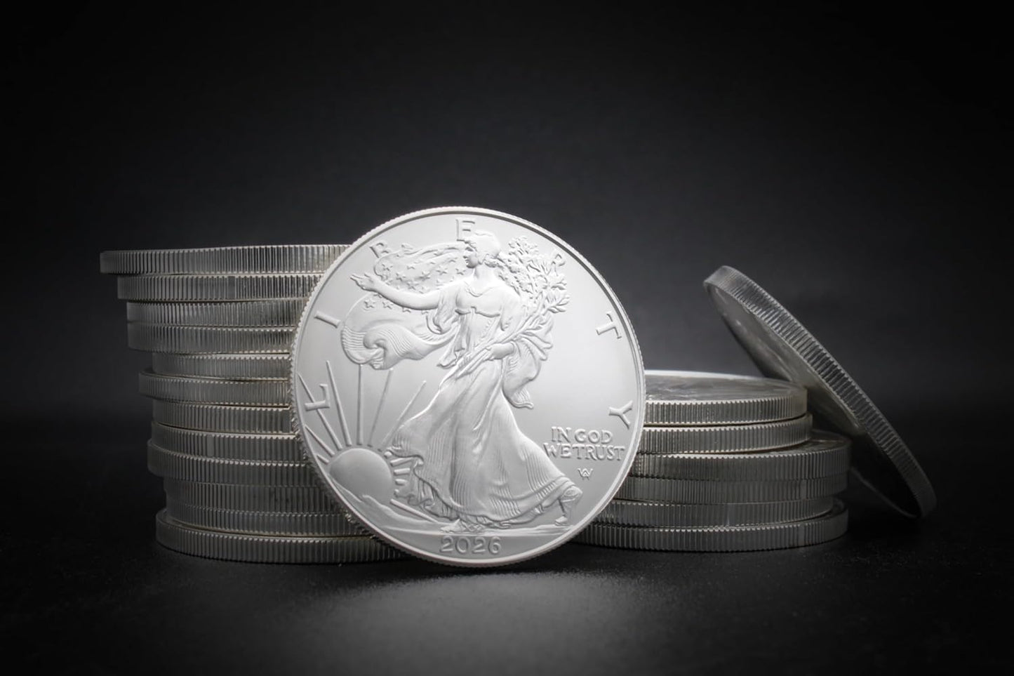 2026-1 oz American Silver Eagle Coin Brilliant Uncirculated in Capsule with Luxury SetShield LED-Lit Presentation Box and a Certificate of Authenticity $1 Seller BU