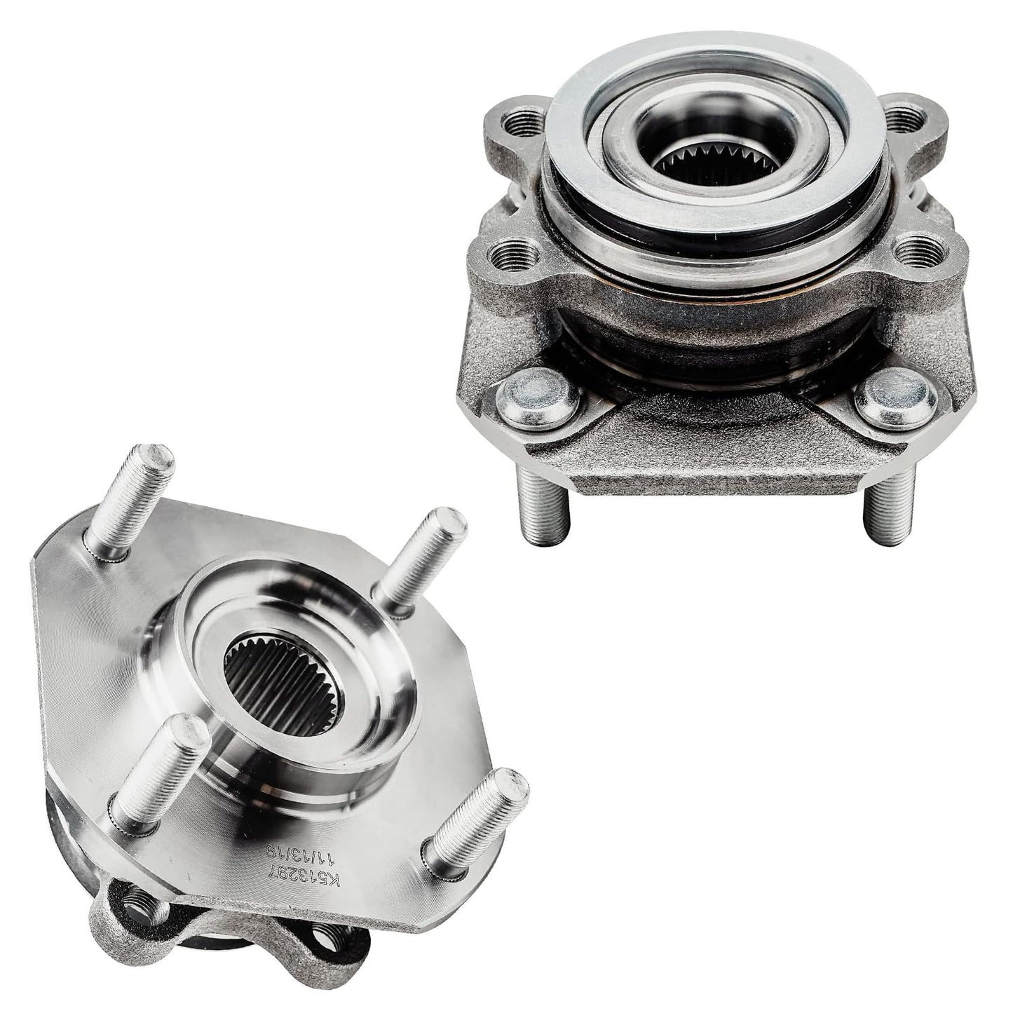 Detroit Axle - Pair 2WD Front Wheel Bearing Hub Assembly for 99-06 Chevy Silverado Sierra 1500, 00-06 Suburban 1500 Tahoe Yukon GMC Yukon XL 1500, 02-06 Cadillac Escalade 6 Lugs [with ABS]