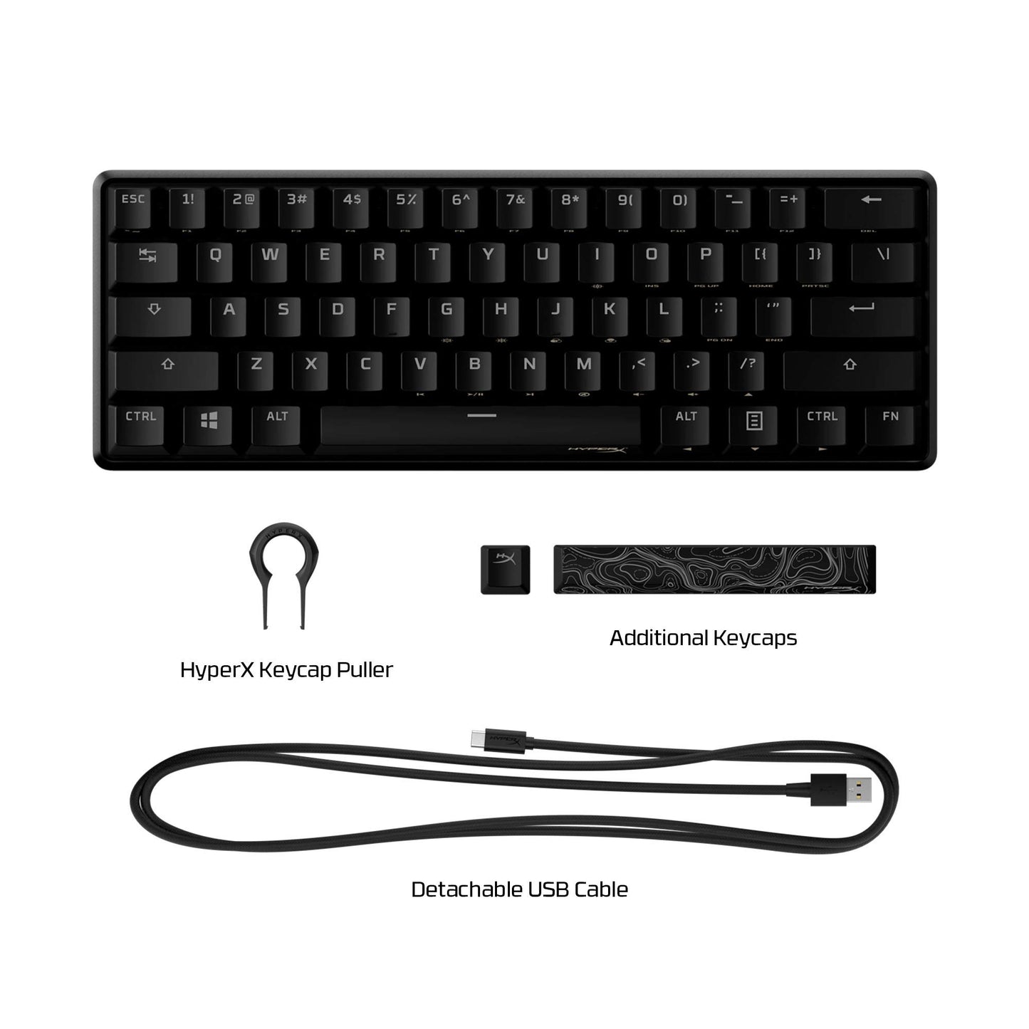 HyperX Alloy Origins 65 - Mechanical Gaming Keyboard – Compact 65% Form Factor - Linear Red Switch - Double Shot PBT Keycaps - RGB LED Backlit - NGENUITY Software Compatible,Black