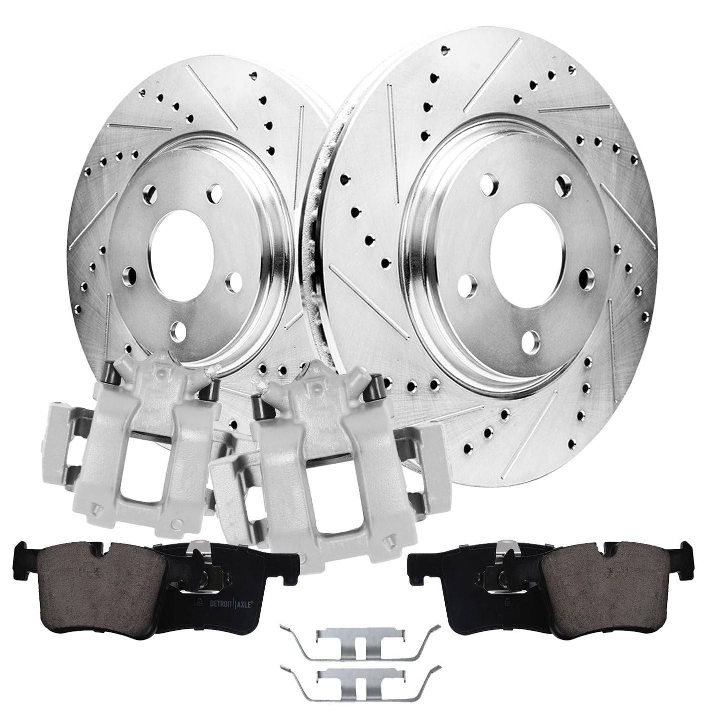 Detroit Axle - Rear Brake Kit for 2009-2019 Toyota Corolla 2010 2011 2012 2013 2014 2015 2016 2017 2018 Brake Drums Brakes Shoes Rear Replacement
