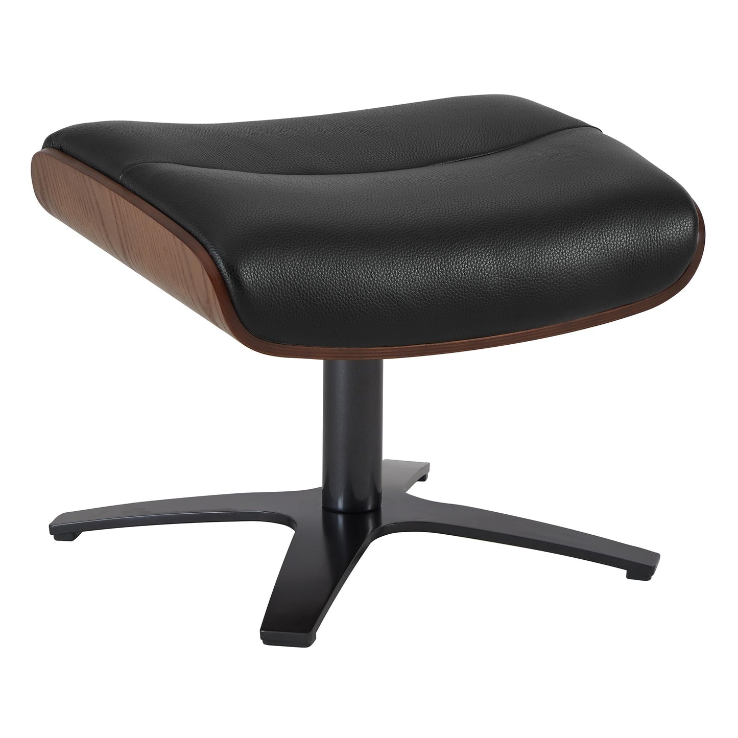 CHITA Genuine Leather Reclining Swivel Chair with Adjustable Headrest and Ottoman for Living Room, Office, Saddle