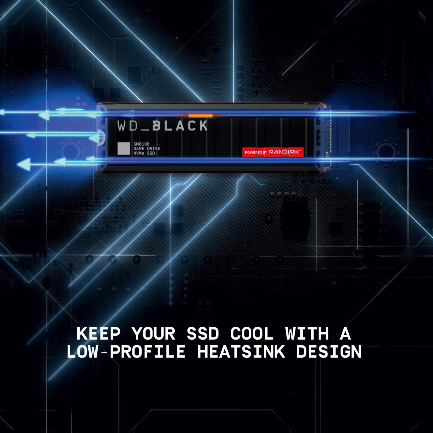 WD_Black SN8100 4TB NVMe SSD - PCIe 5.0x4, M.2 2280, Up to 14,900MB/s Read Speed, up to 11,000MB/s Write Speed, Best for AI Applications, Gaming, and Video Editing - WDS400T1X0M