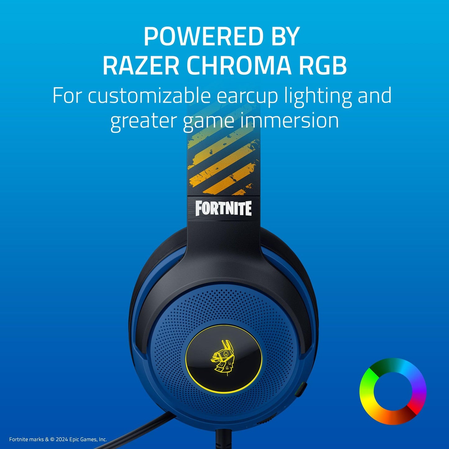 Razer Kraken V3 X Wired USB Gaming Headset: Lightweight Build - Triforce 40mm Drivers - HyperClear Cardioid Mic - 7.1 Surround Sound - Chroma RGB Lighting - Black