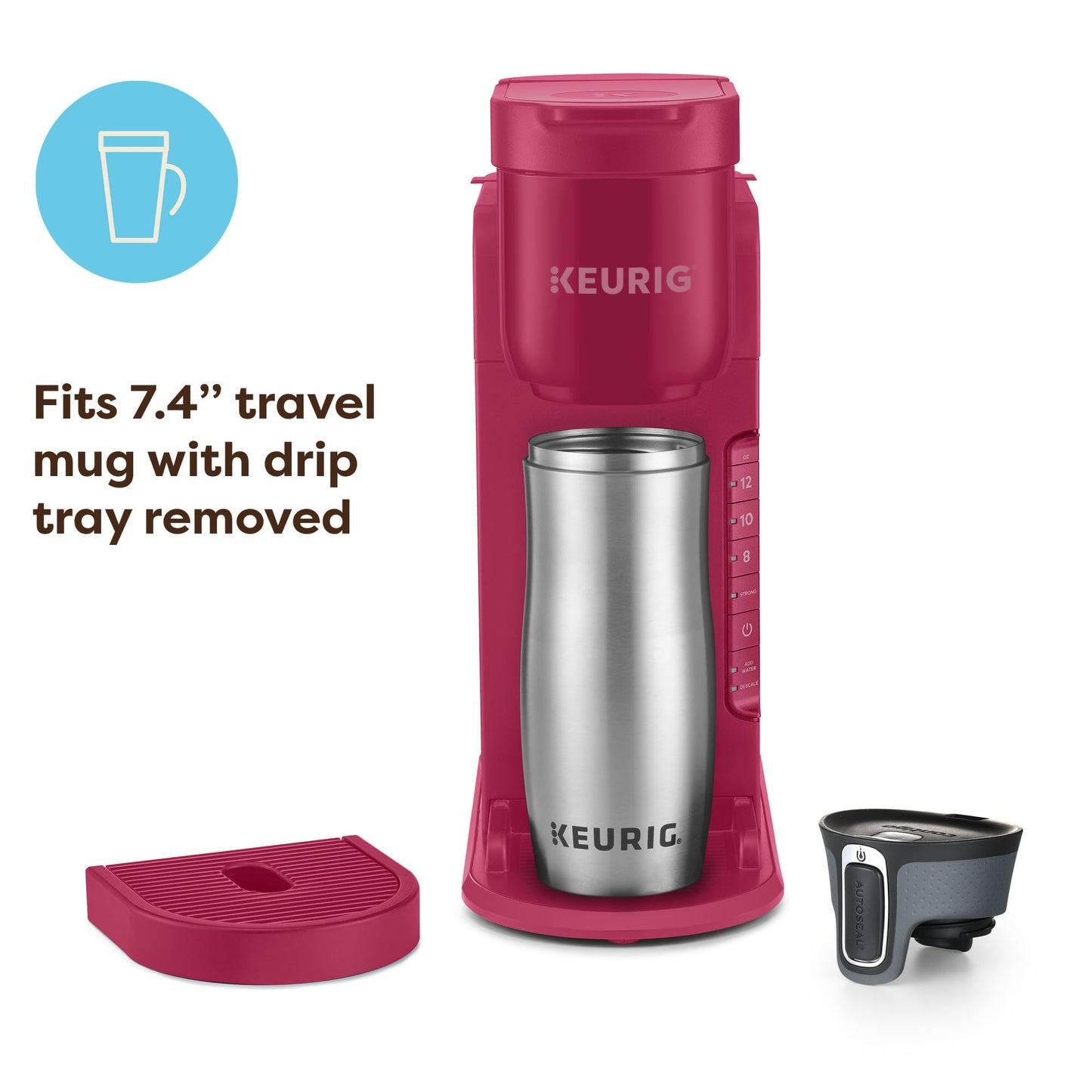 Keurig K-Express Single Serve K-Cup Pod Coffee Maker, 3 Brew Sizes, Strong Button Feature, 42oz Removable Reservoir, Mint