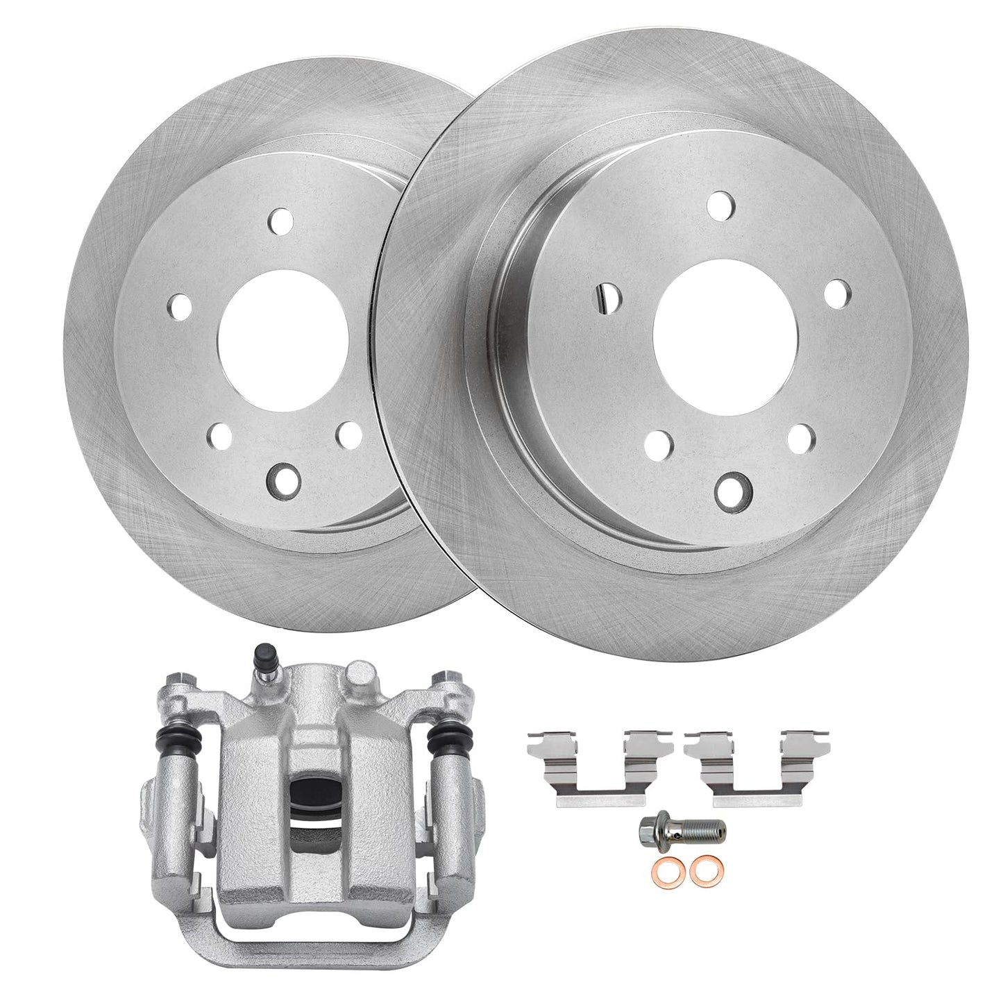 Detroit Axle - Front Brakes Kit for Chevrolet Equinox Impala Malibu Buick Regal LaCrosse Allure GMC Terrain Saab 9-5 Disc Brake Rotors Ceramic Brakes Pads : 12.64'' inch Rotor