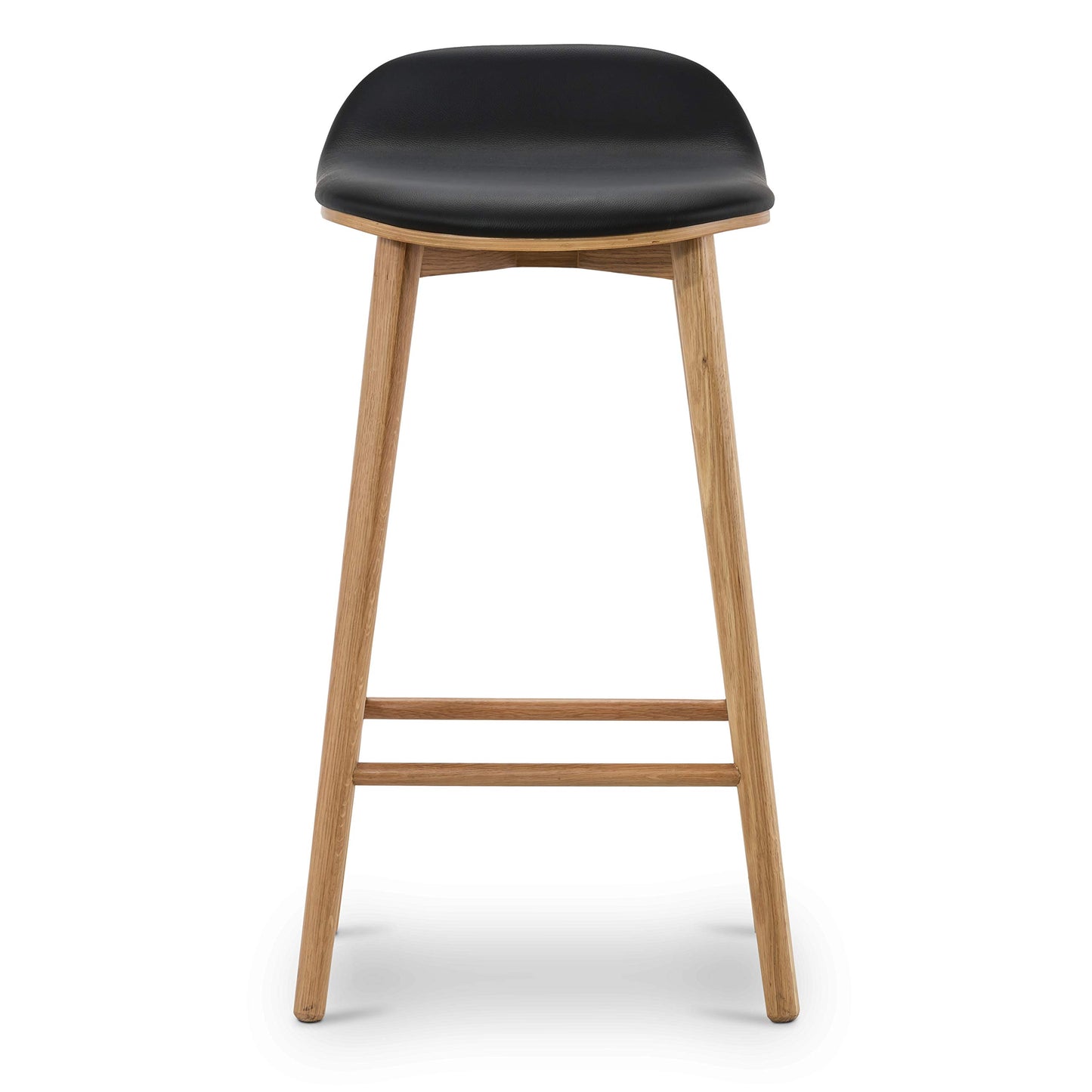 Notello Leather Counter Stool in Oak