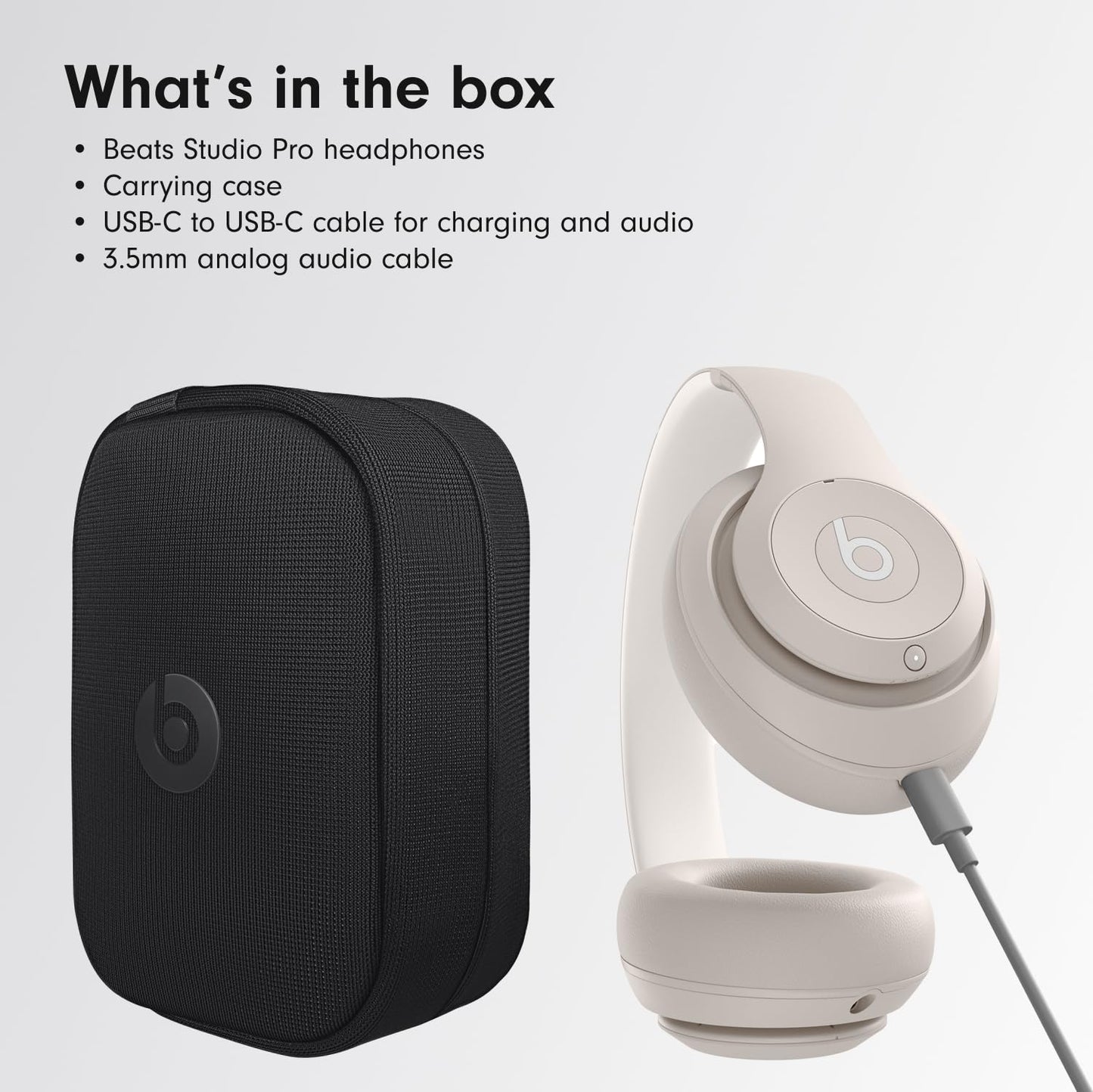 Beats Studio Pro Premium Wireless Over-Ear Headphones- Up to 40-Hour Battery Life, Active Noise Cancelling, Great for Travel & Commuting, USB-C Lossless Audio, Apple & Android Compatible - Navy